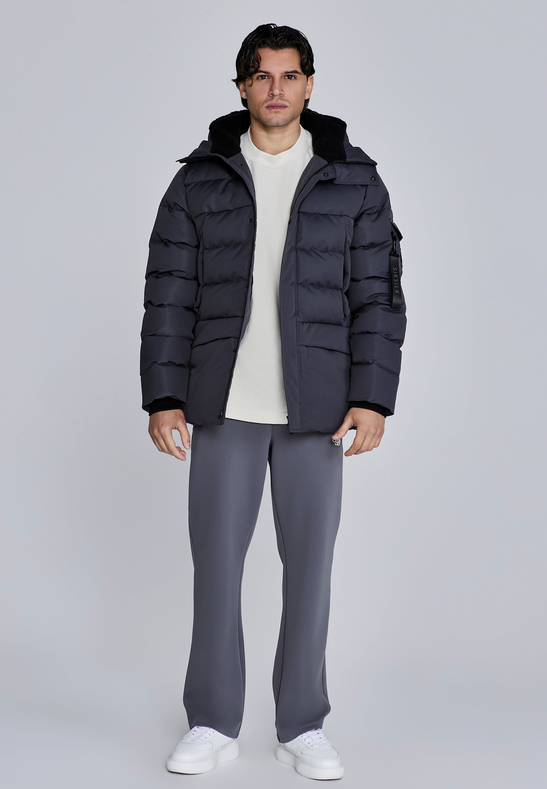 Parka in grigio Giacche SikSilk
