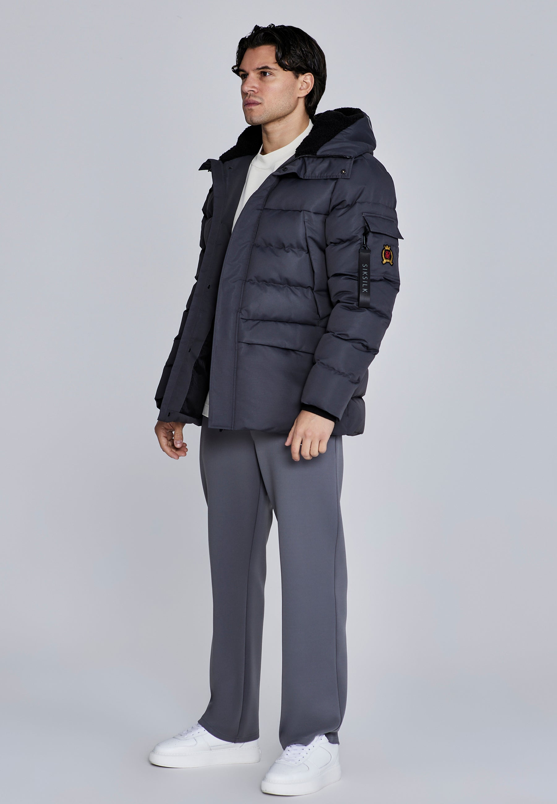 Parka in grigio Giacche SikSilk