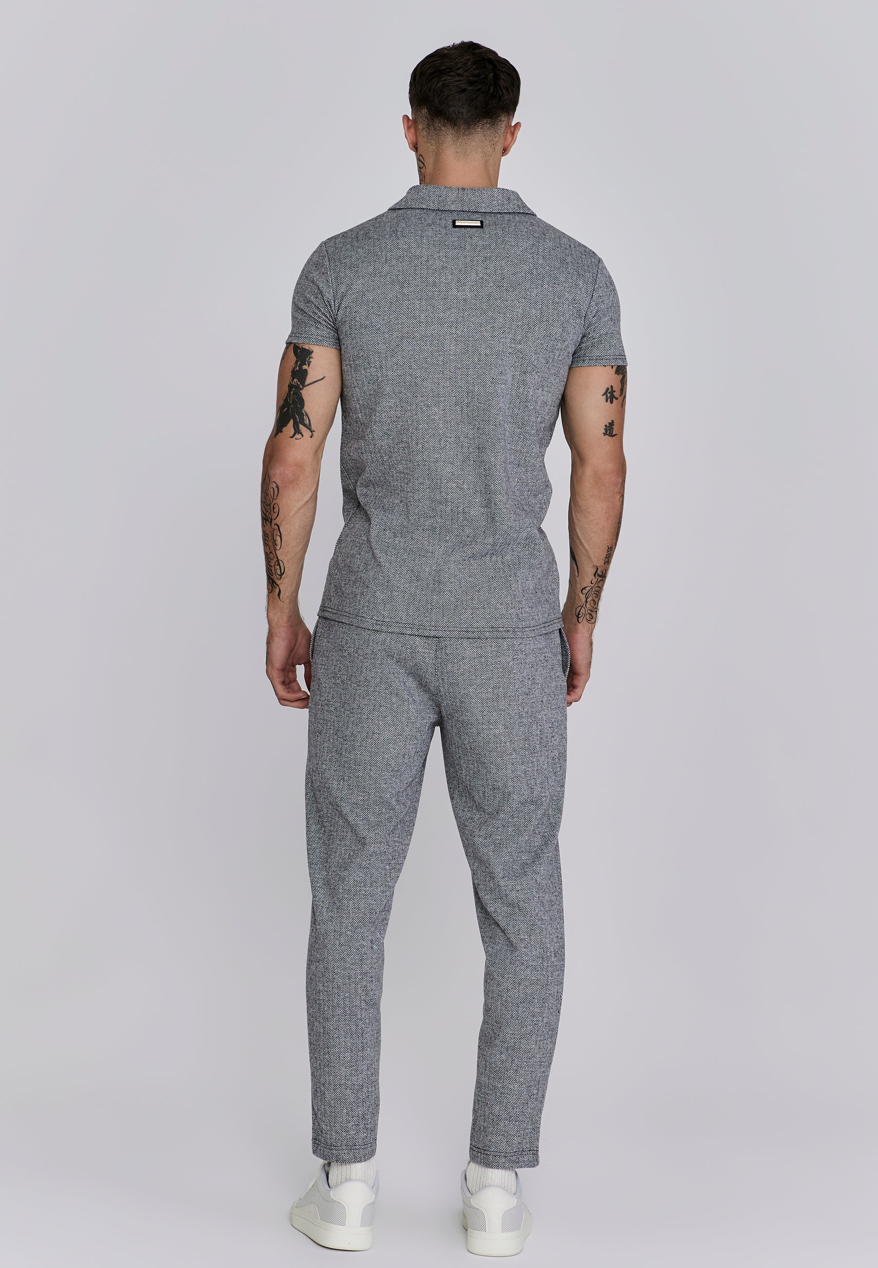 Joggers eleganti in pantaloni grigi SikSilk