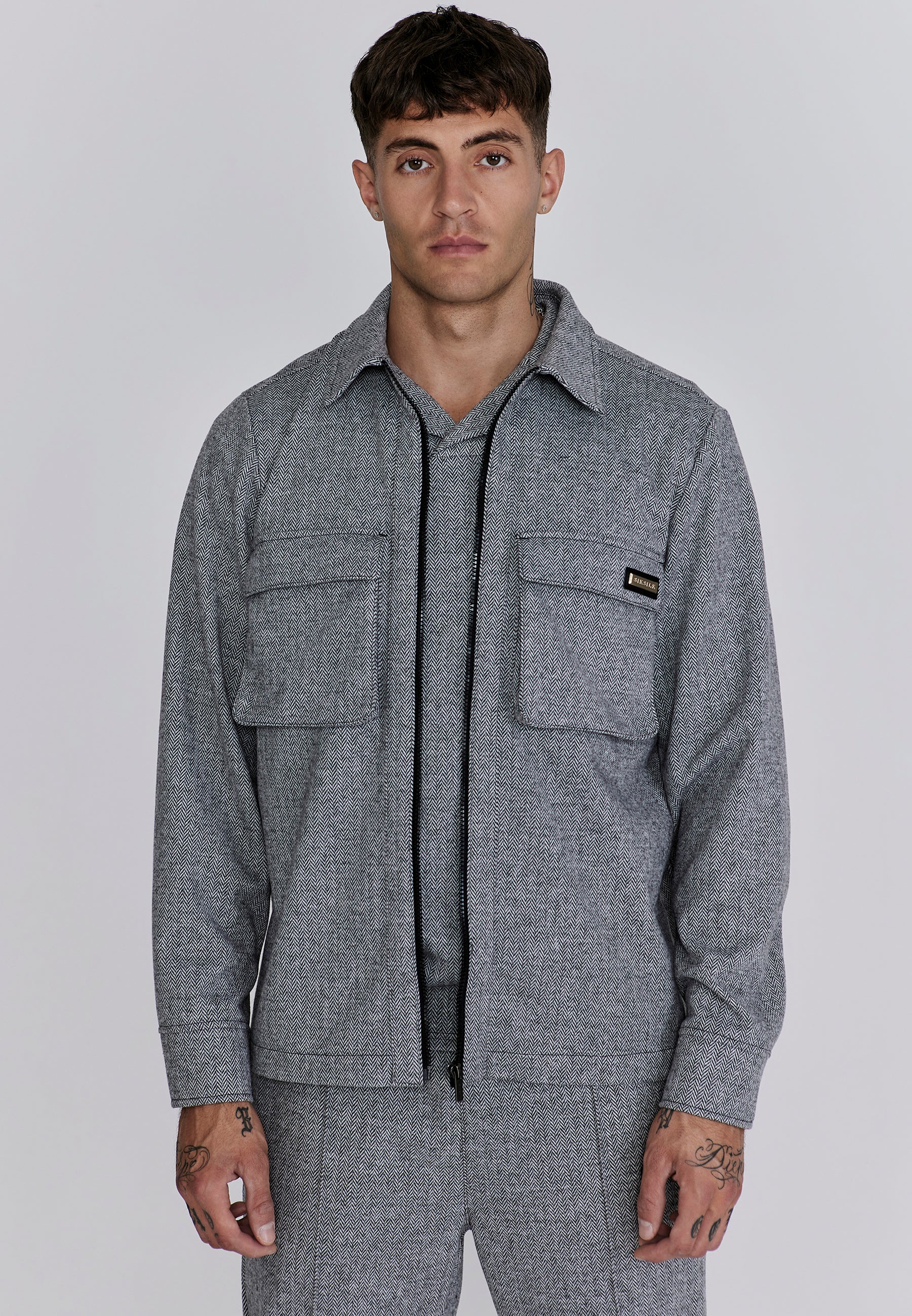 Camicia elegante in grigio Camicie SikSilk