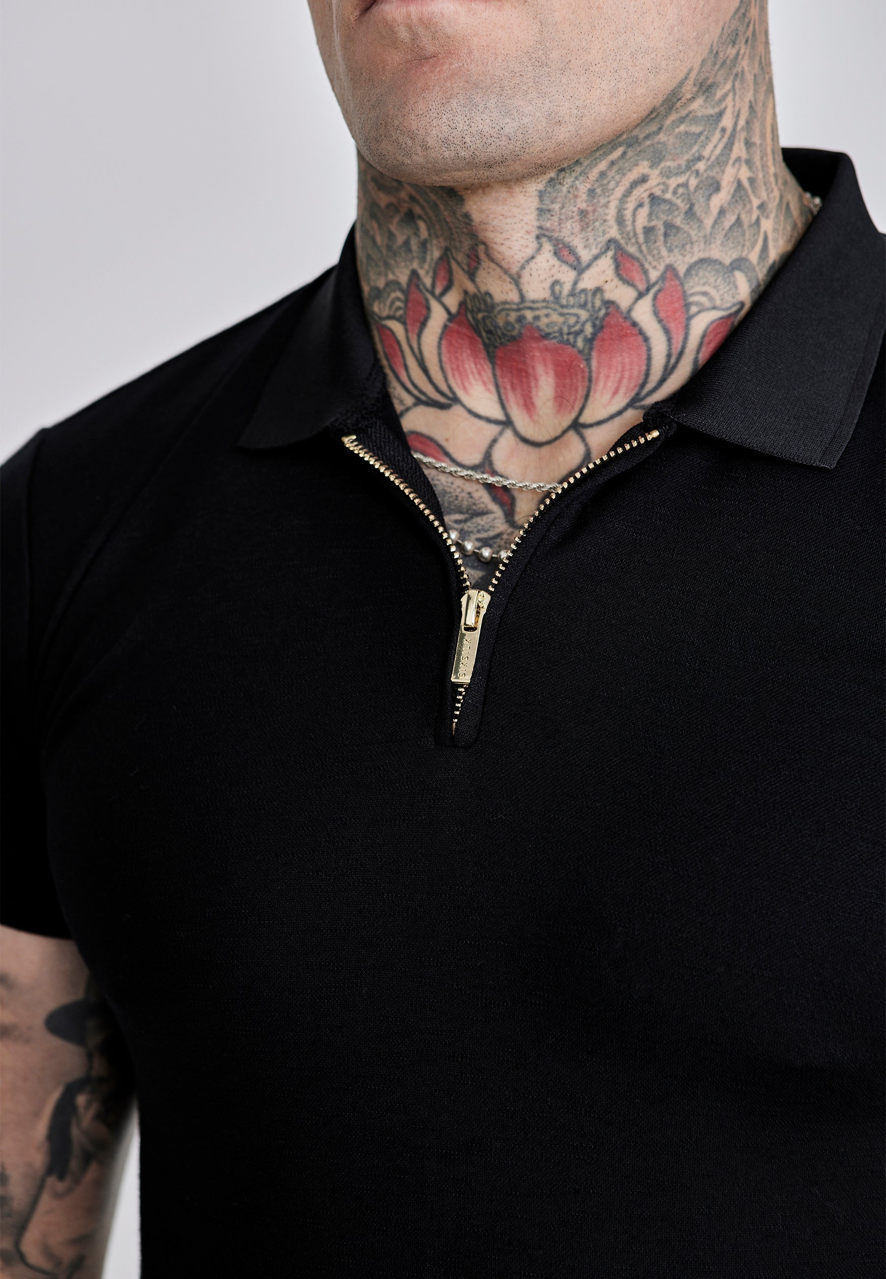 Polo intelligente in nero Magliette SikSilk