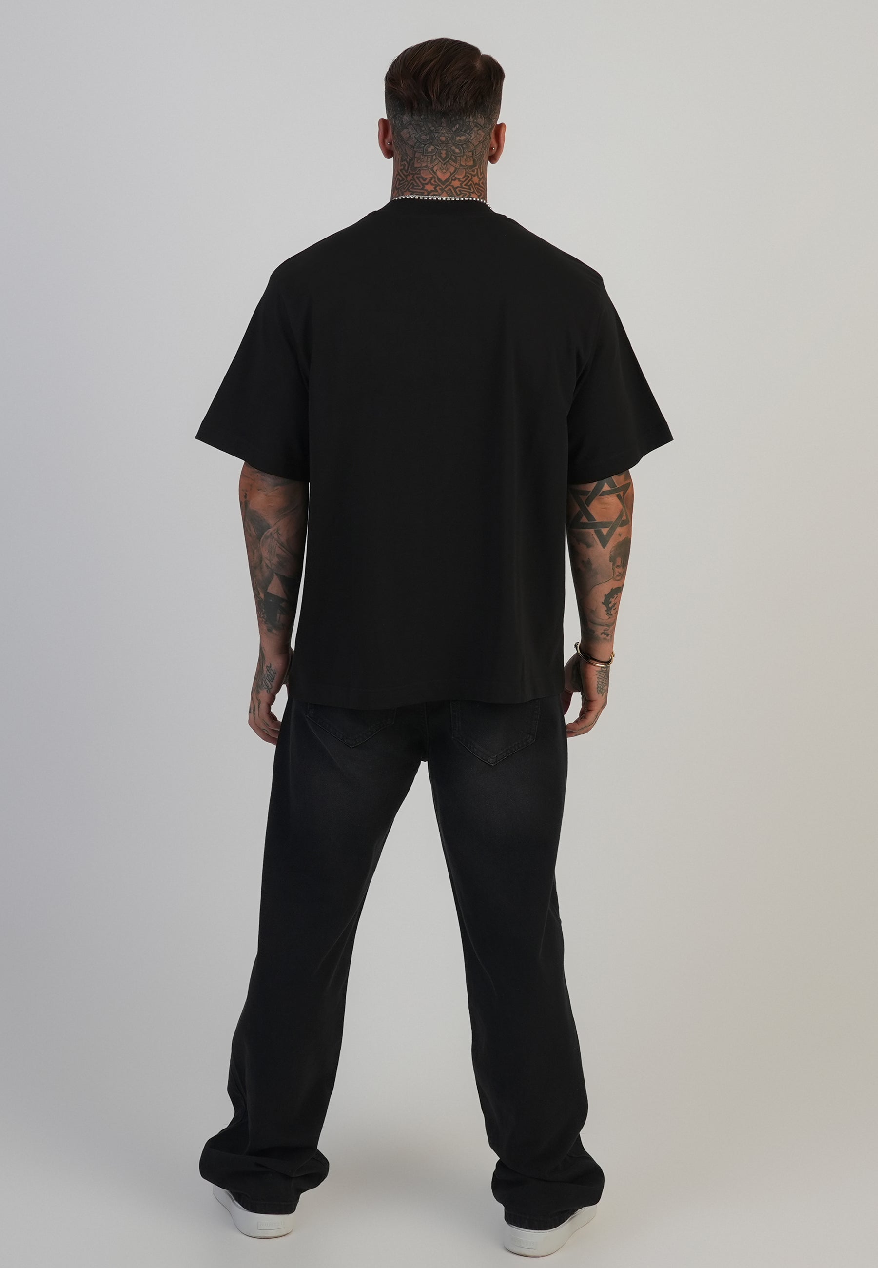 Maglietta con logo in nero Magliette SikSilk