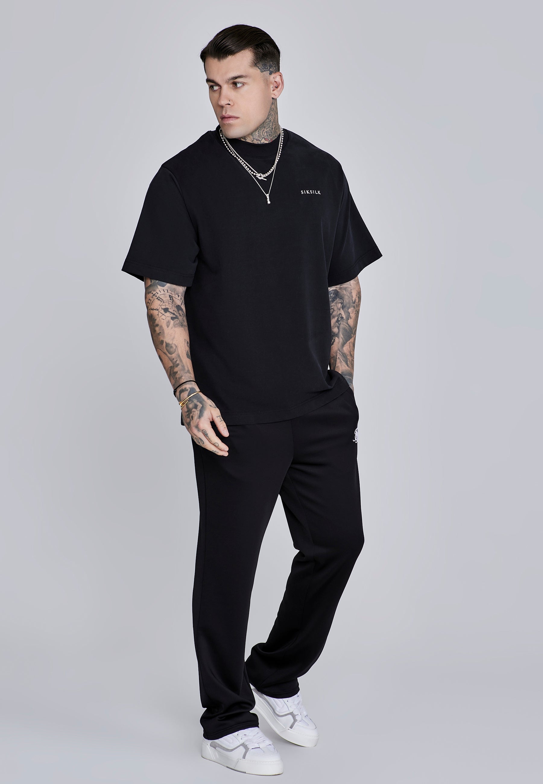 Maglietta grafica in nero Magliette SikSilk