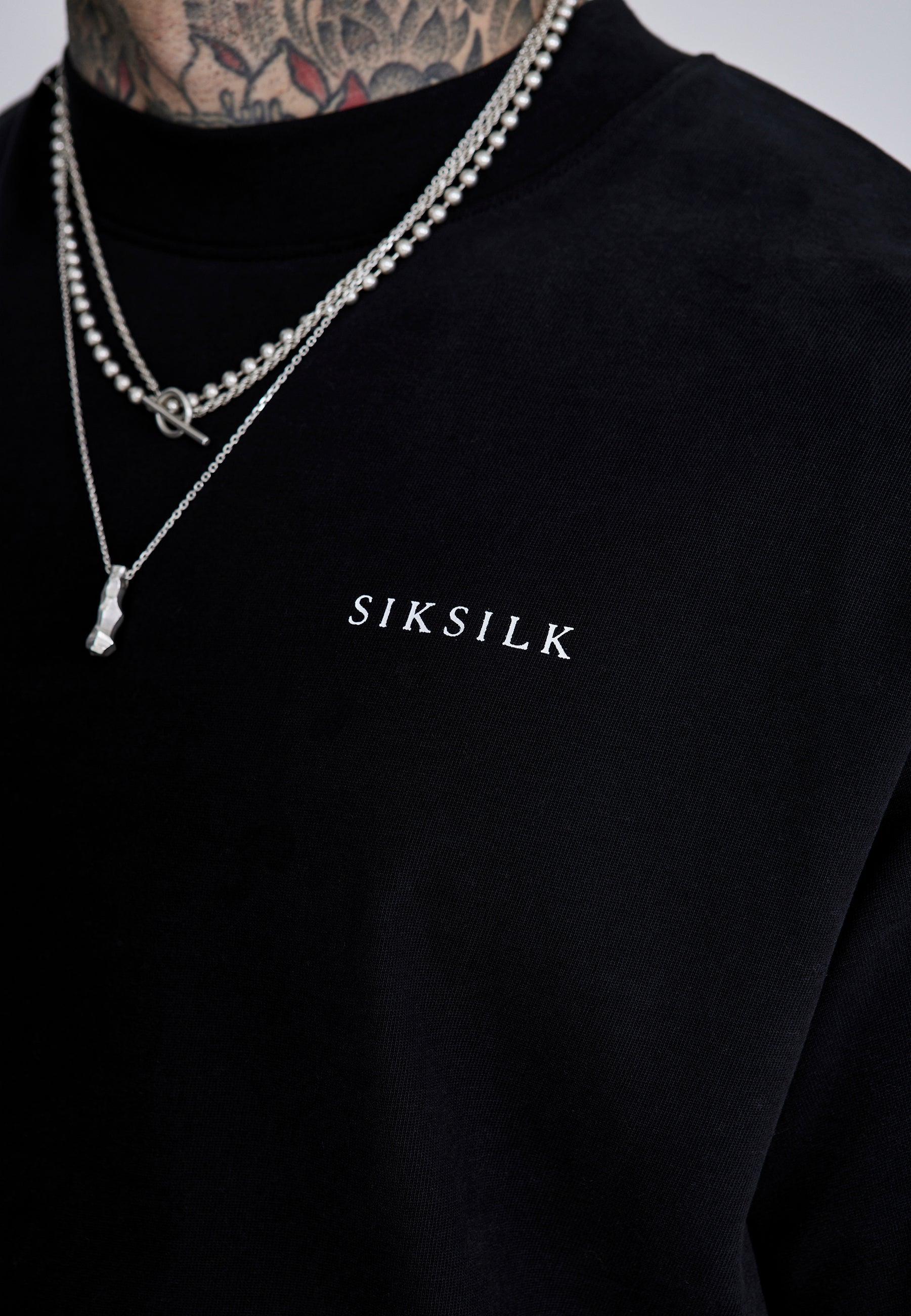 Maglietta grafica in nero Magliette SikSilk