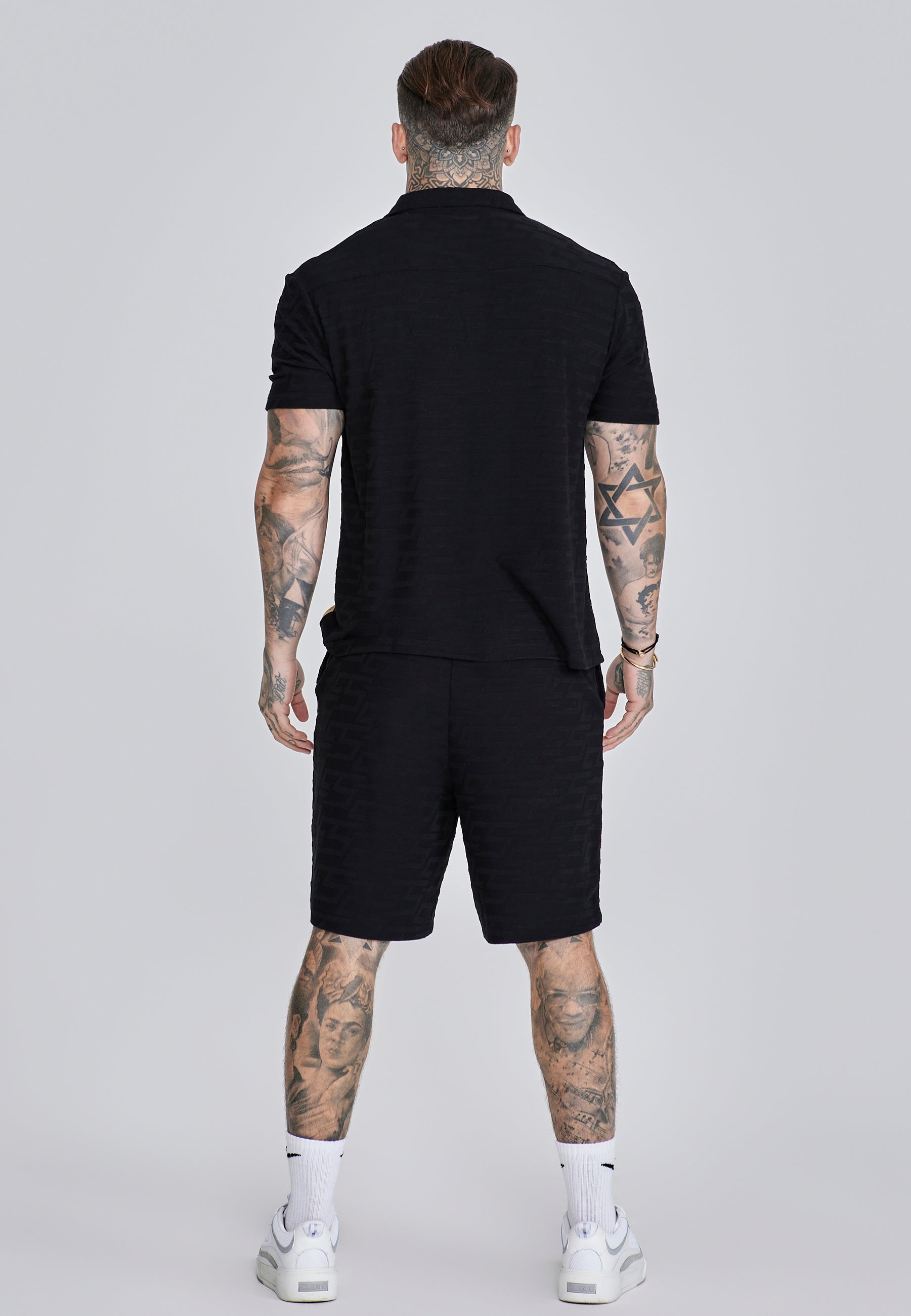 Camicia in spugna in nero Camicie SikSilk