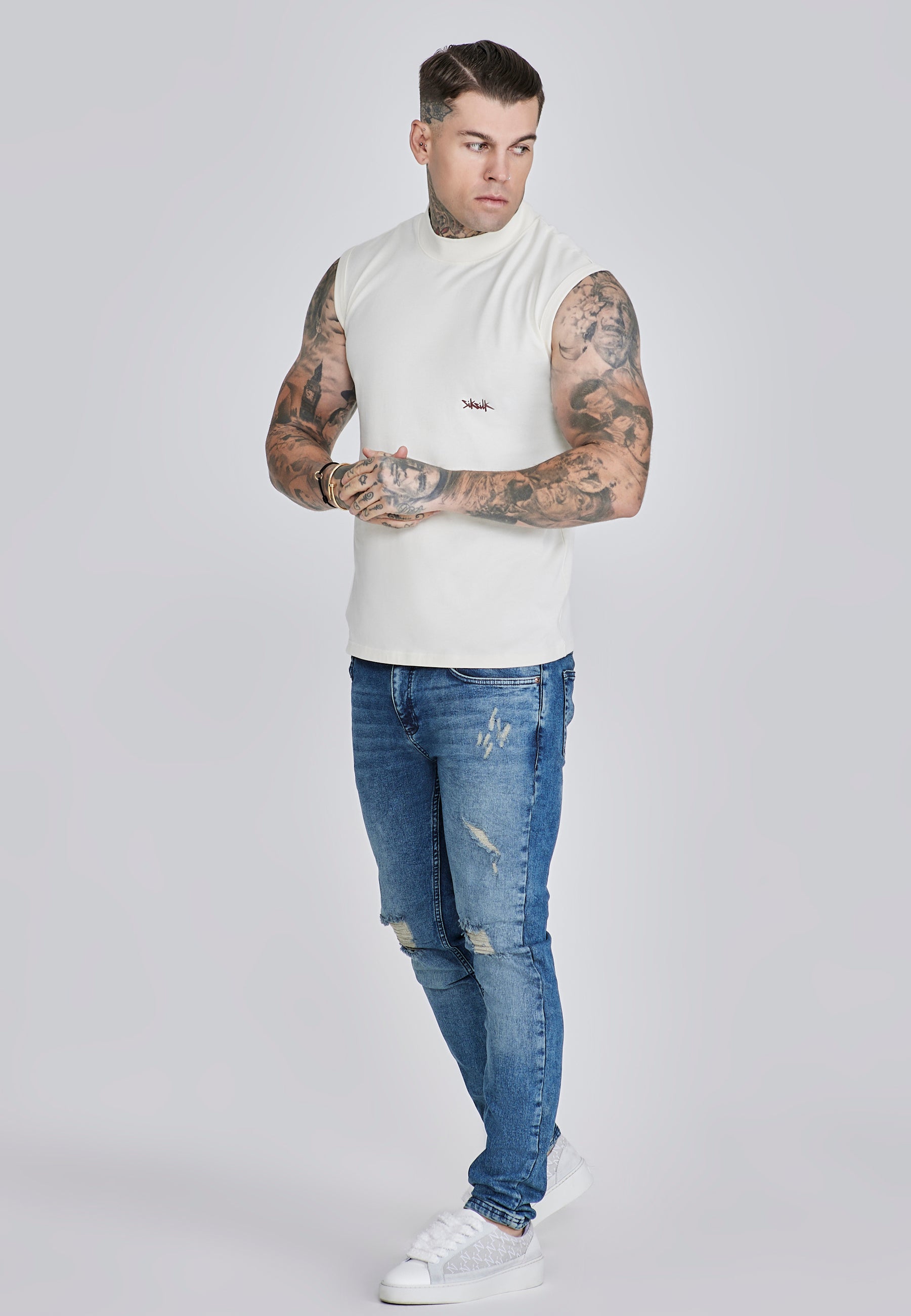Gilet attivo in Ecrù, Magliette rosse SikSilk