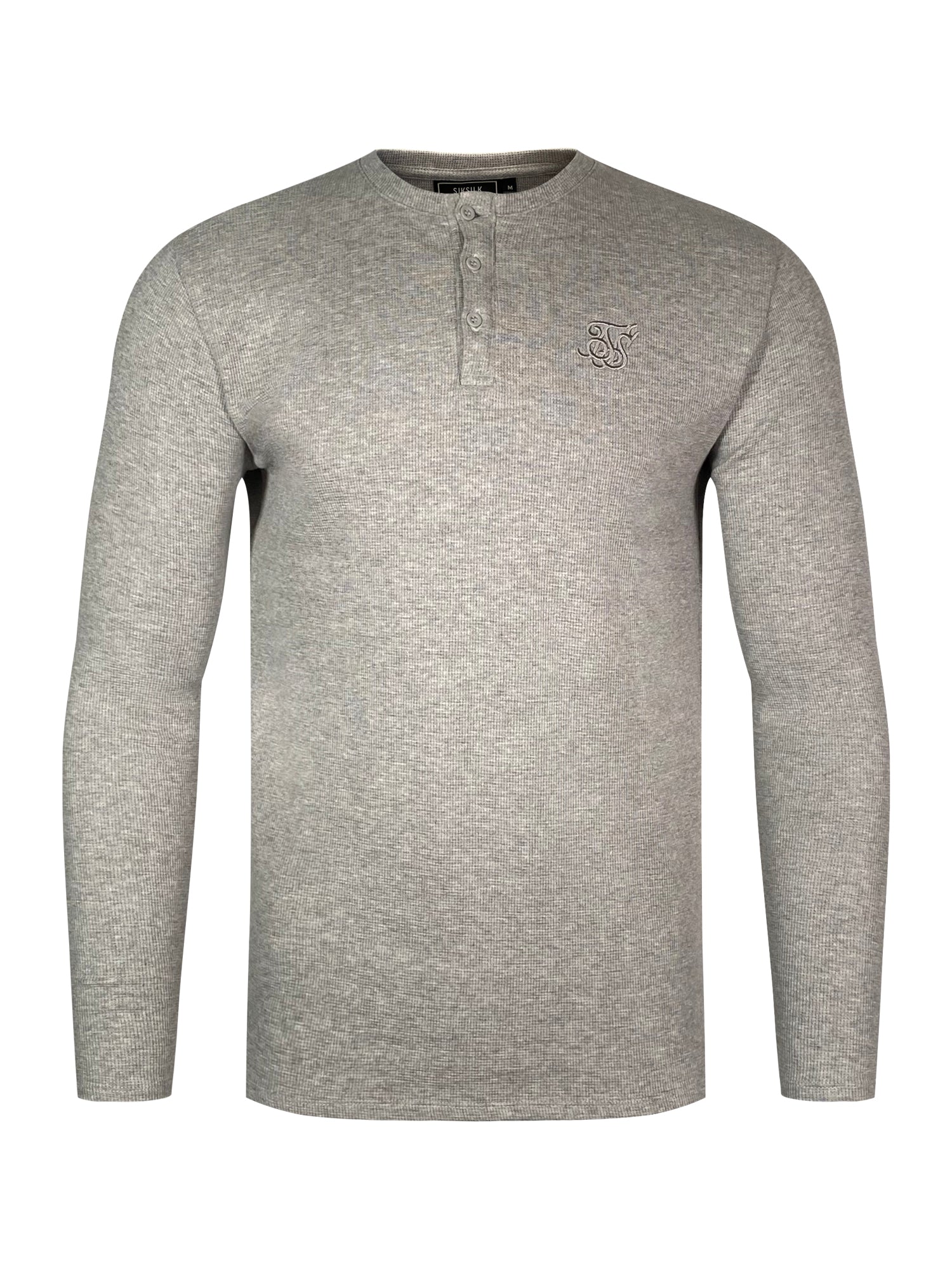 Maglietta Henley in marna grigia Magliette SikSilk