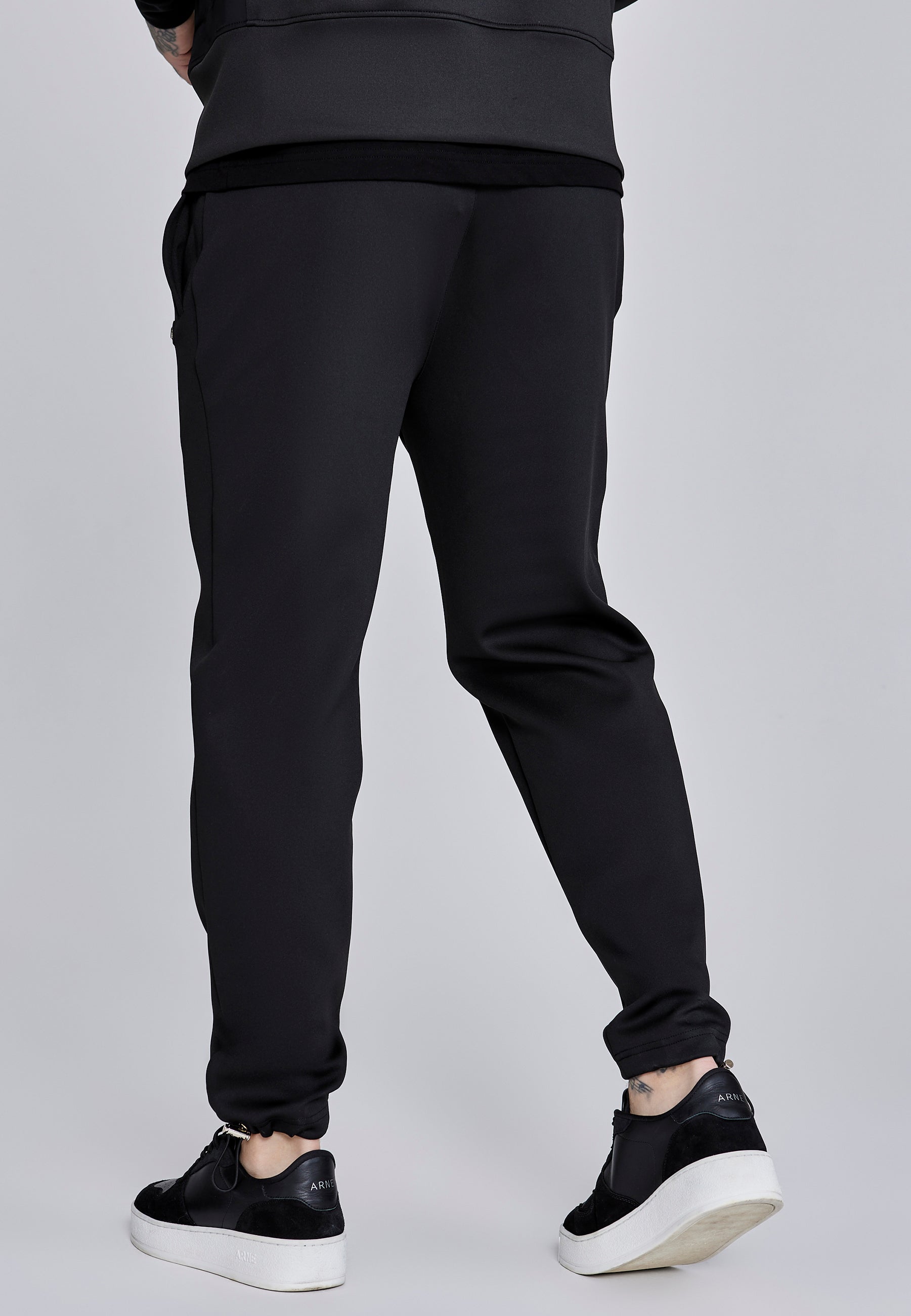 Joggers eleganti in pantaloni neri SikSilk
