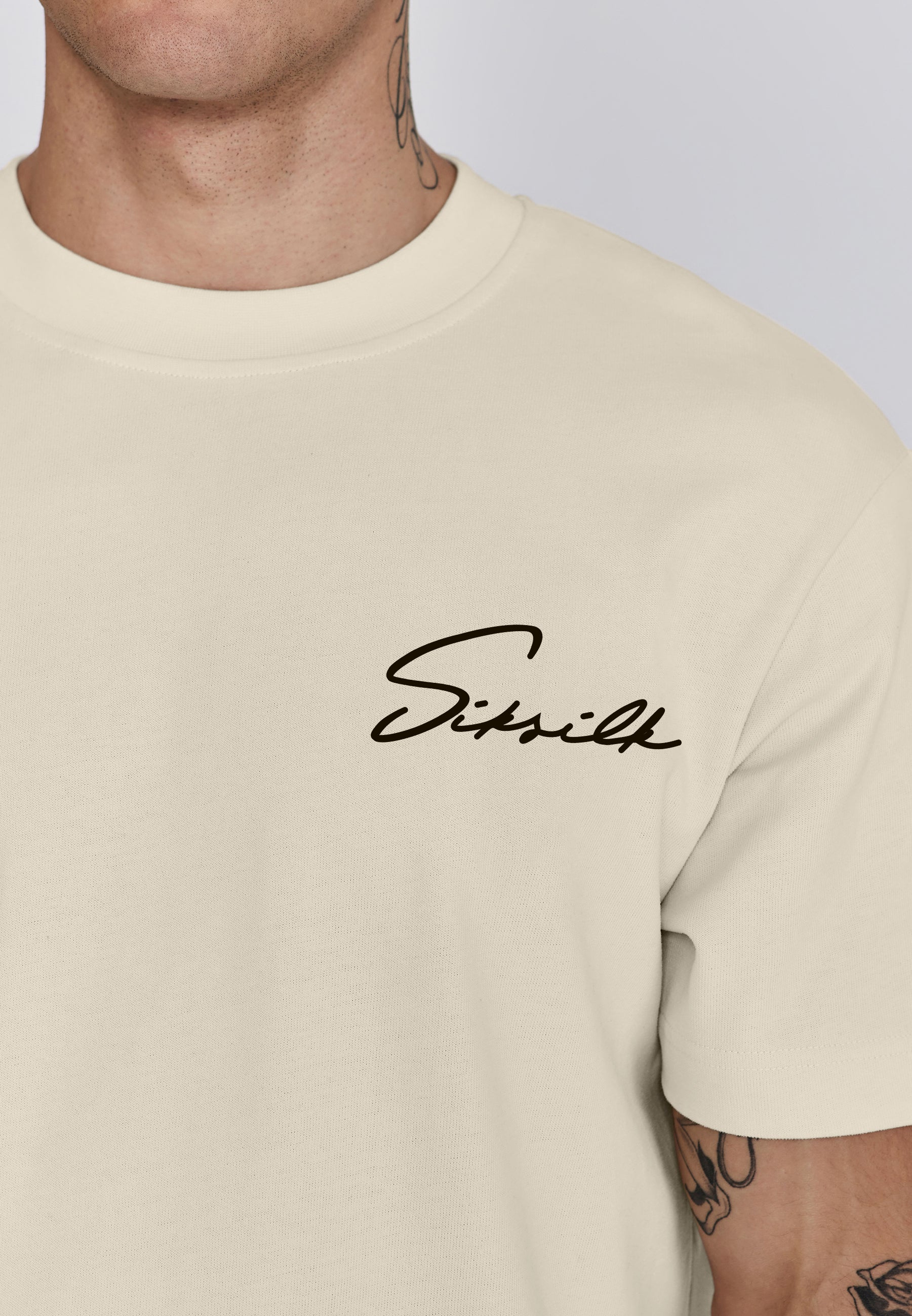 T-shirt Signature in ecru T-shirt SikSilk