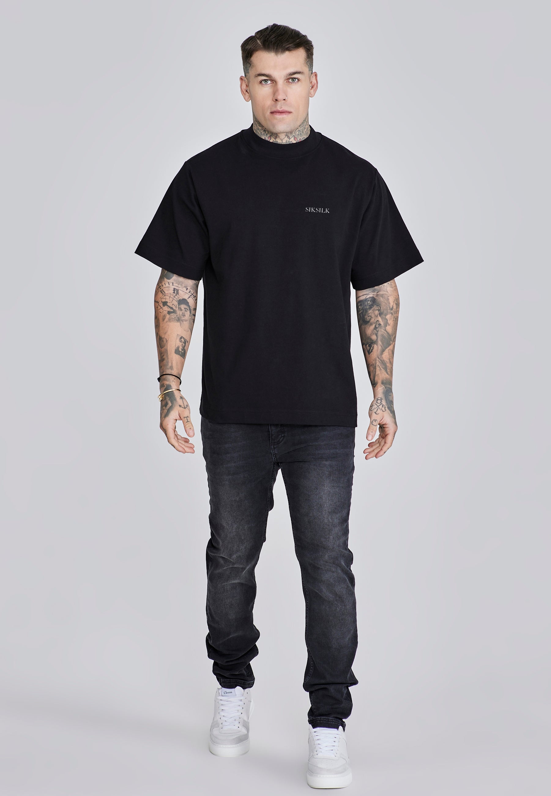 Maglietta grafica in nero Magliette SikSilk