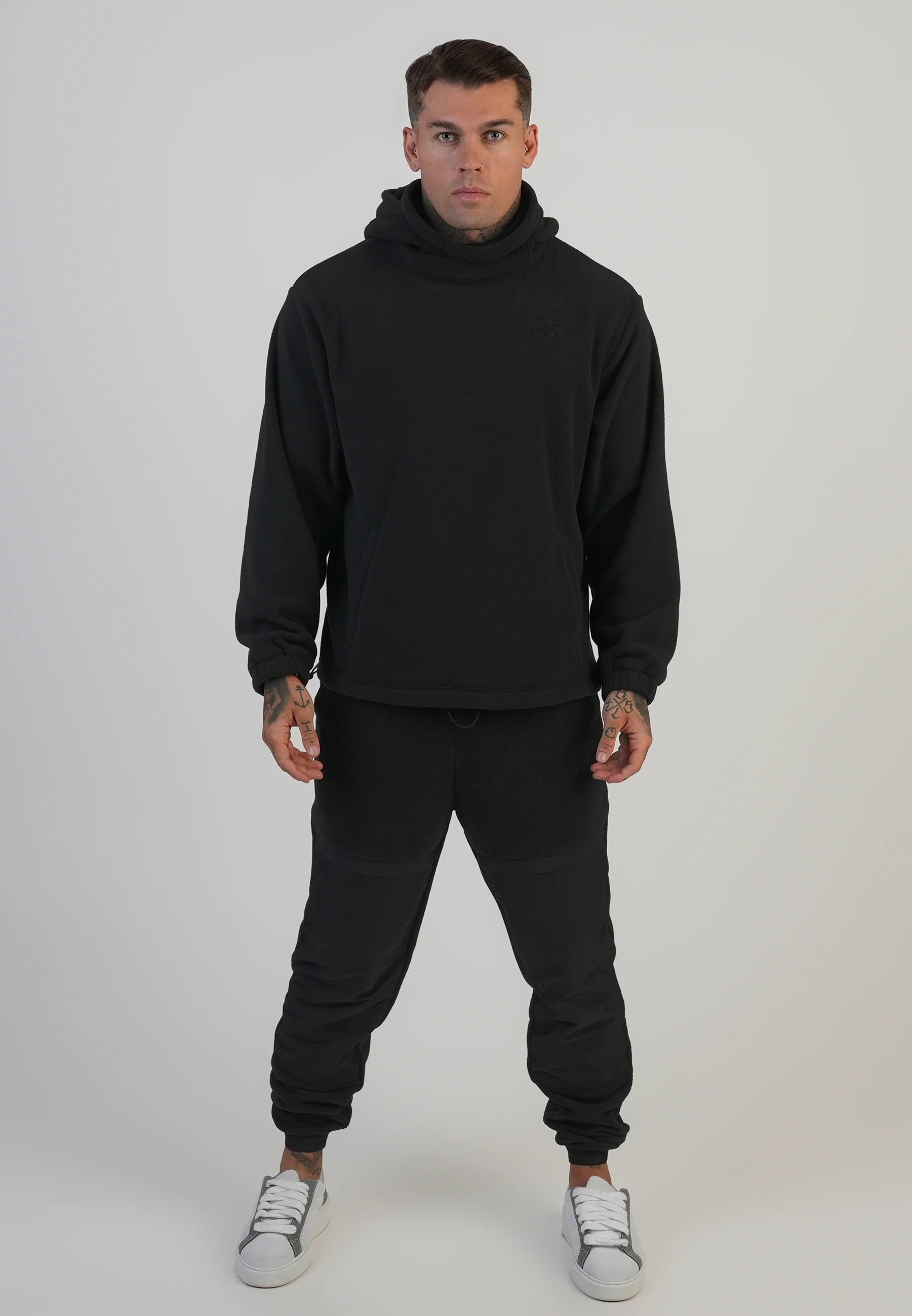 Joggers in pile Polar in nero