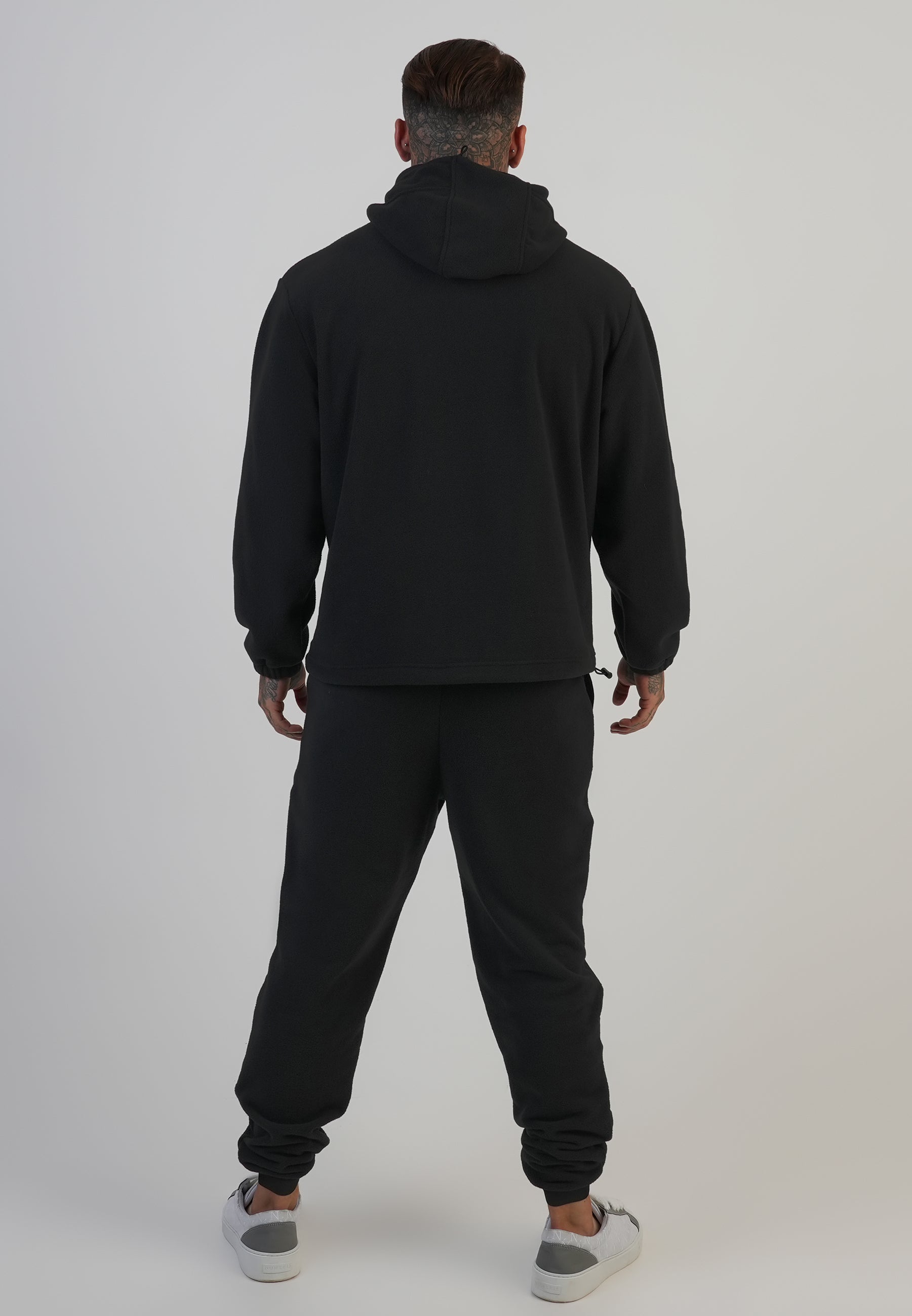 Polar Fleece Joggers in nero Pantaloni SikSilk