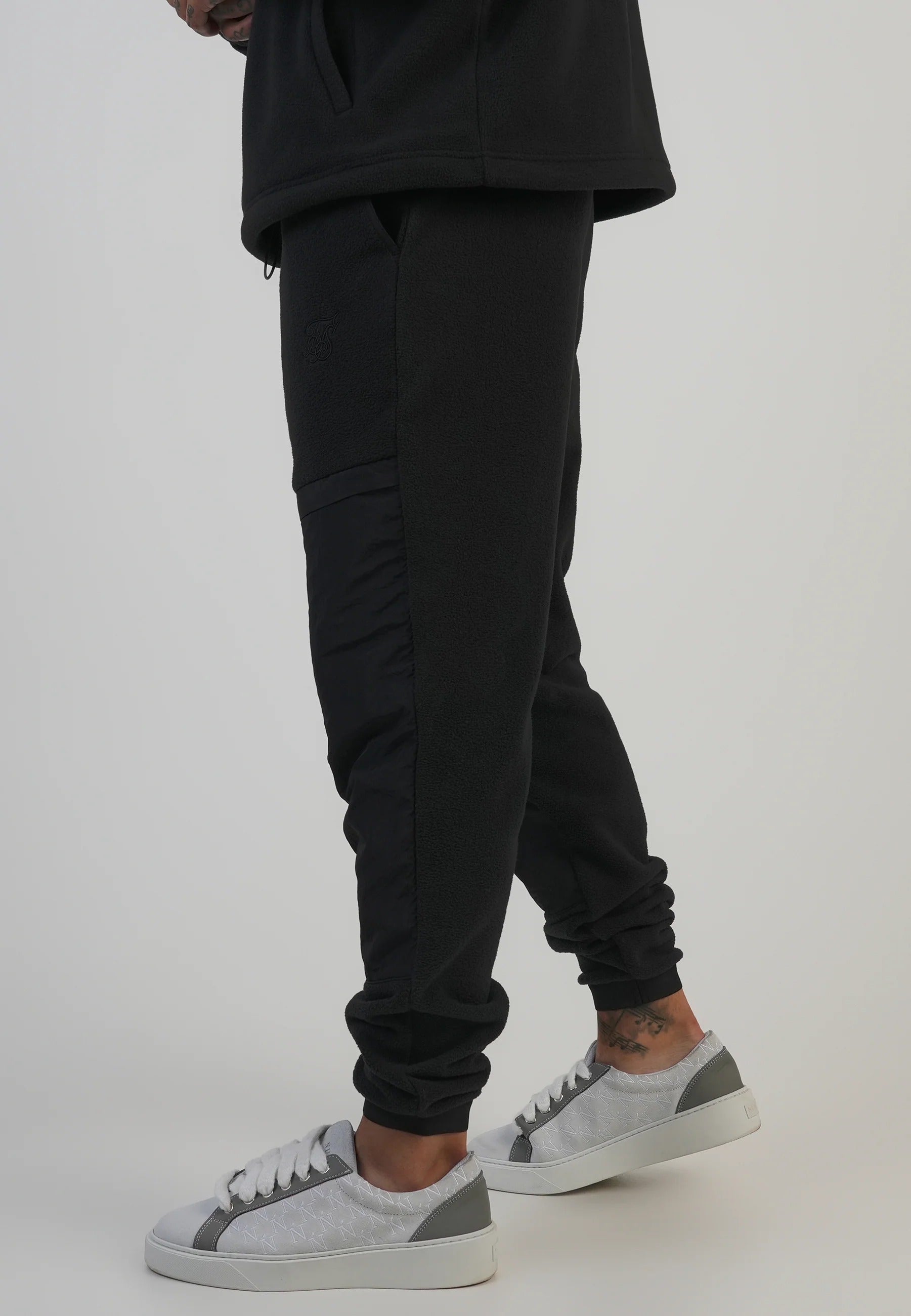Joggers in pile Polar in nero