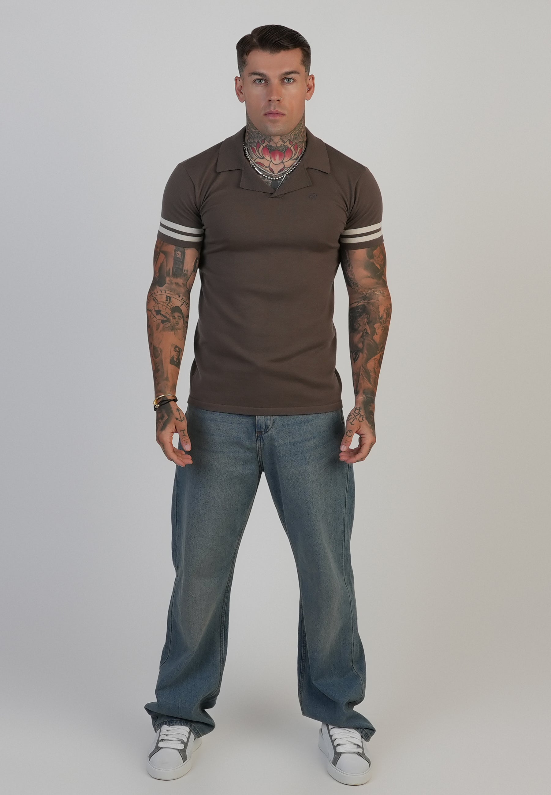 Polo Tournament Revere in marrone Magliette SikSilk