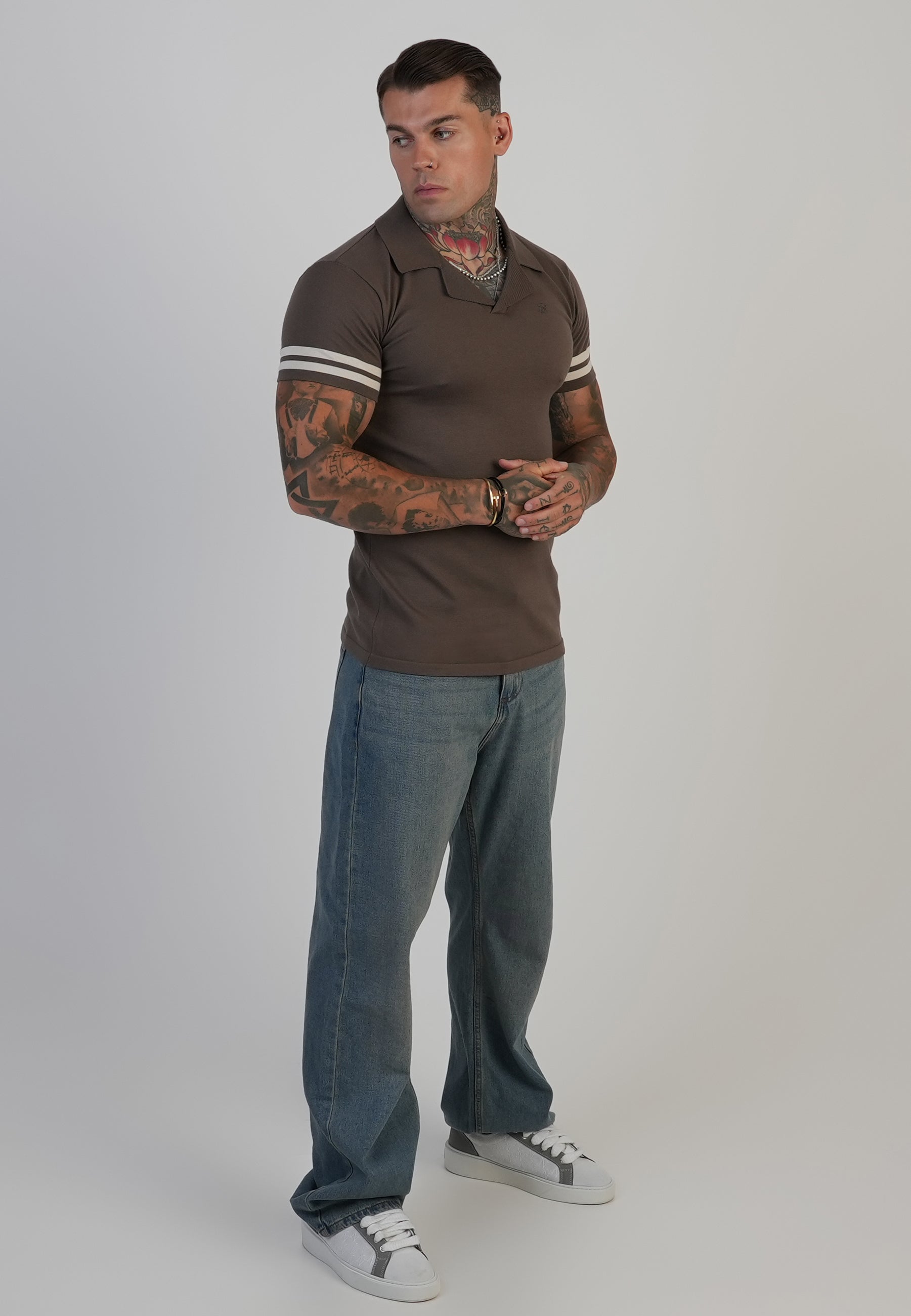 Polo Tournament Revere in marrone Magliette SikSilk