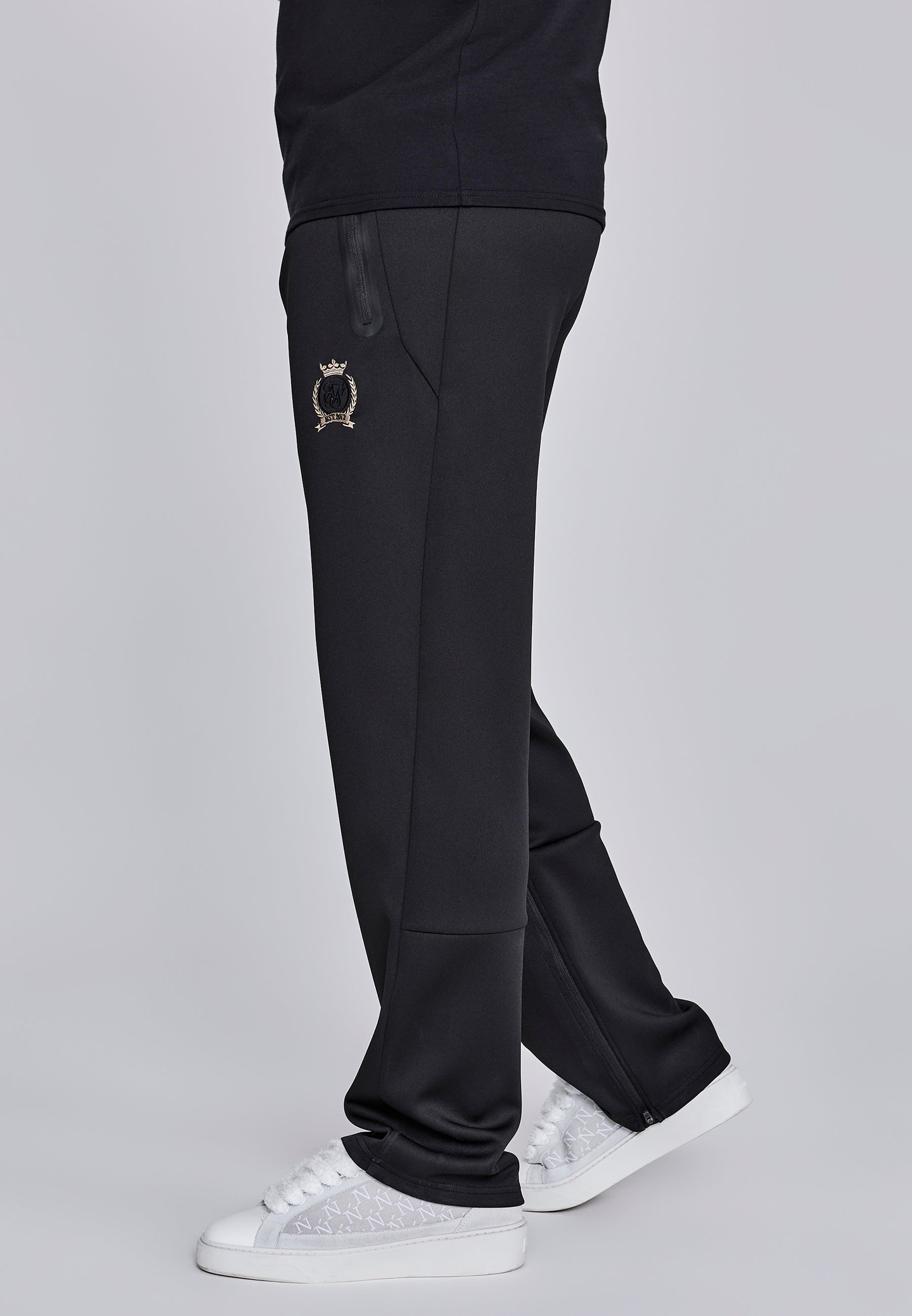 Pantaloni da corsa in nero Pantaloni SikSilk