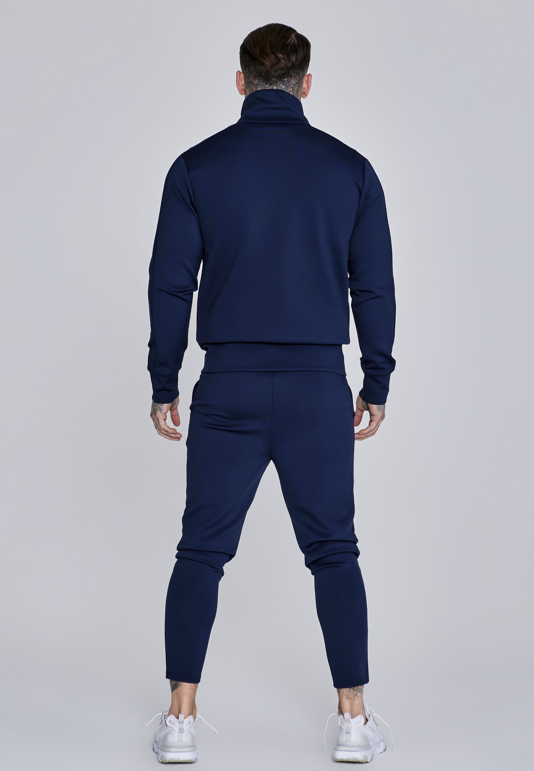Joggers essenziali in polietilene con pantaloni blu SikSilk