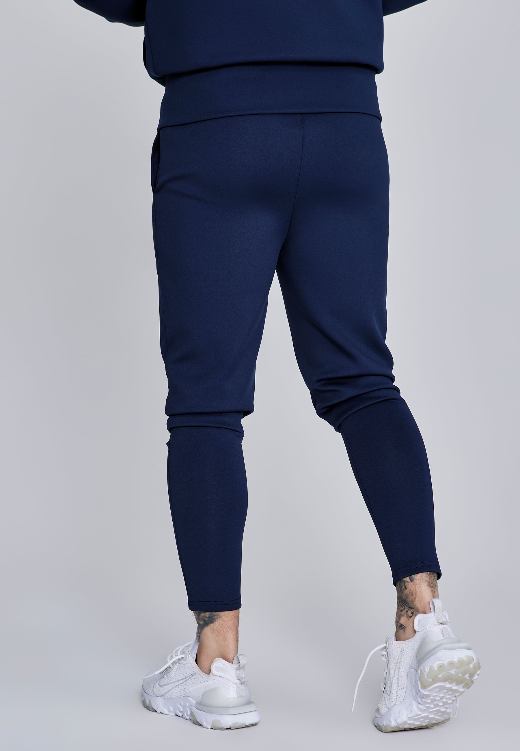 Joggers essenziali in polietilene con pantaloni blu SikSilk