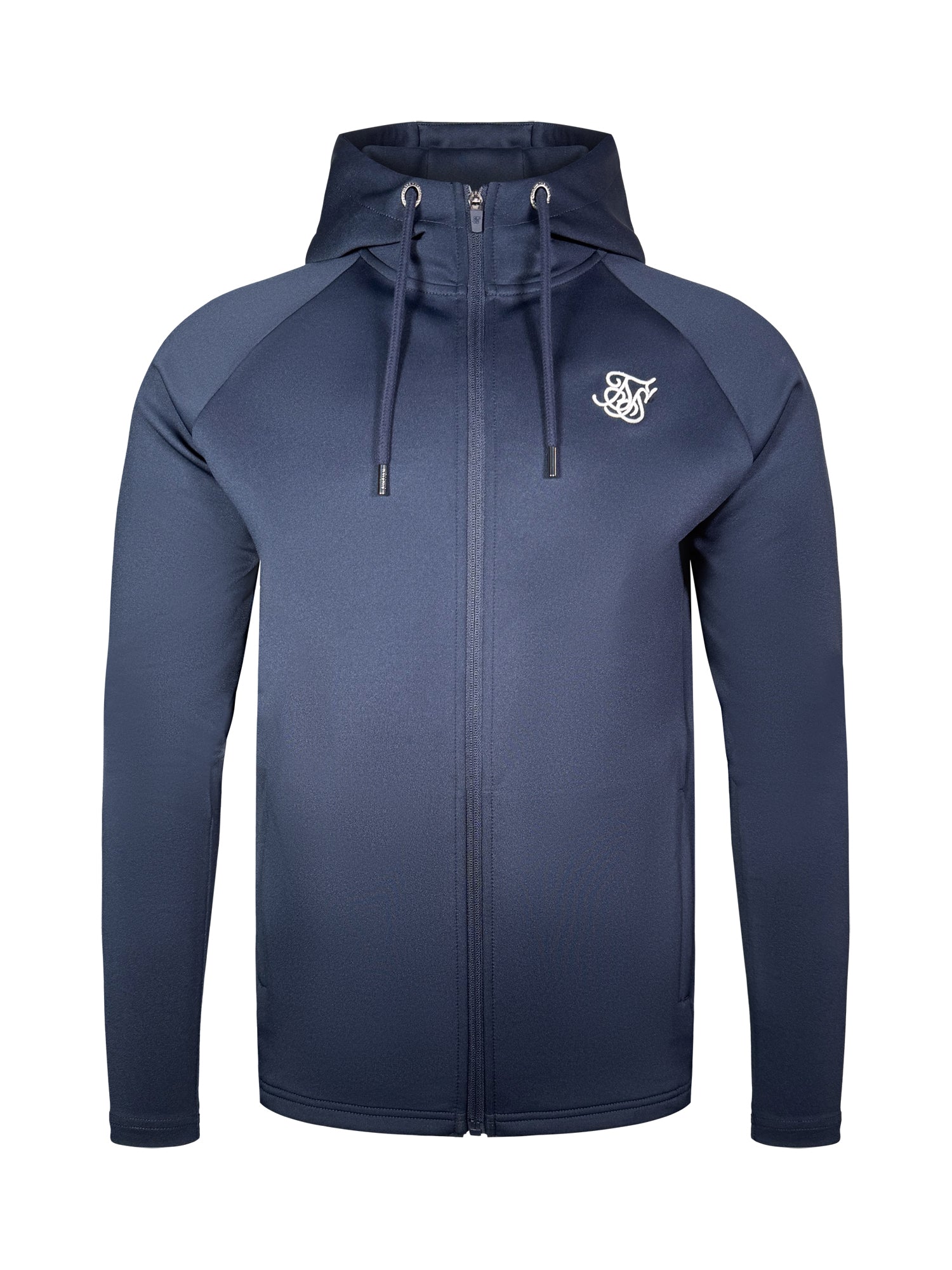 Felpa con cappuccio Essentials Poly FullZip in Marina