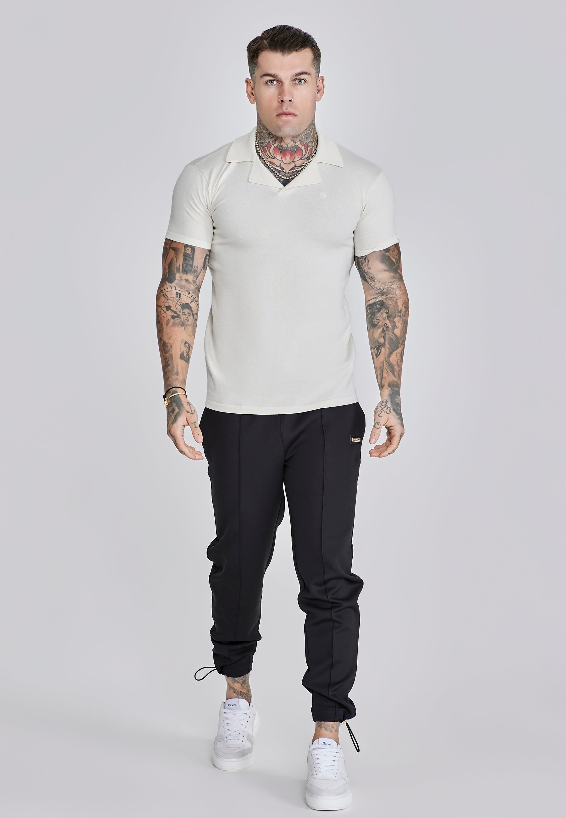 Joggers Cargo eleganti in nero Pantaloni SikSilk