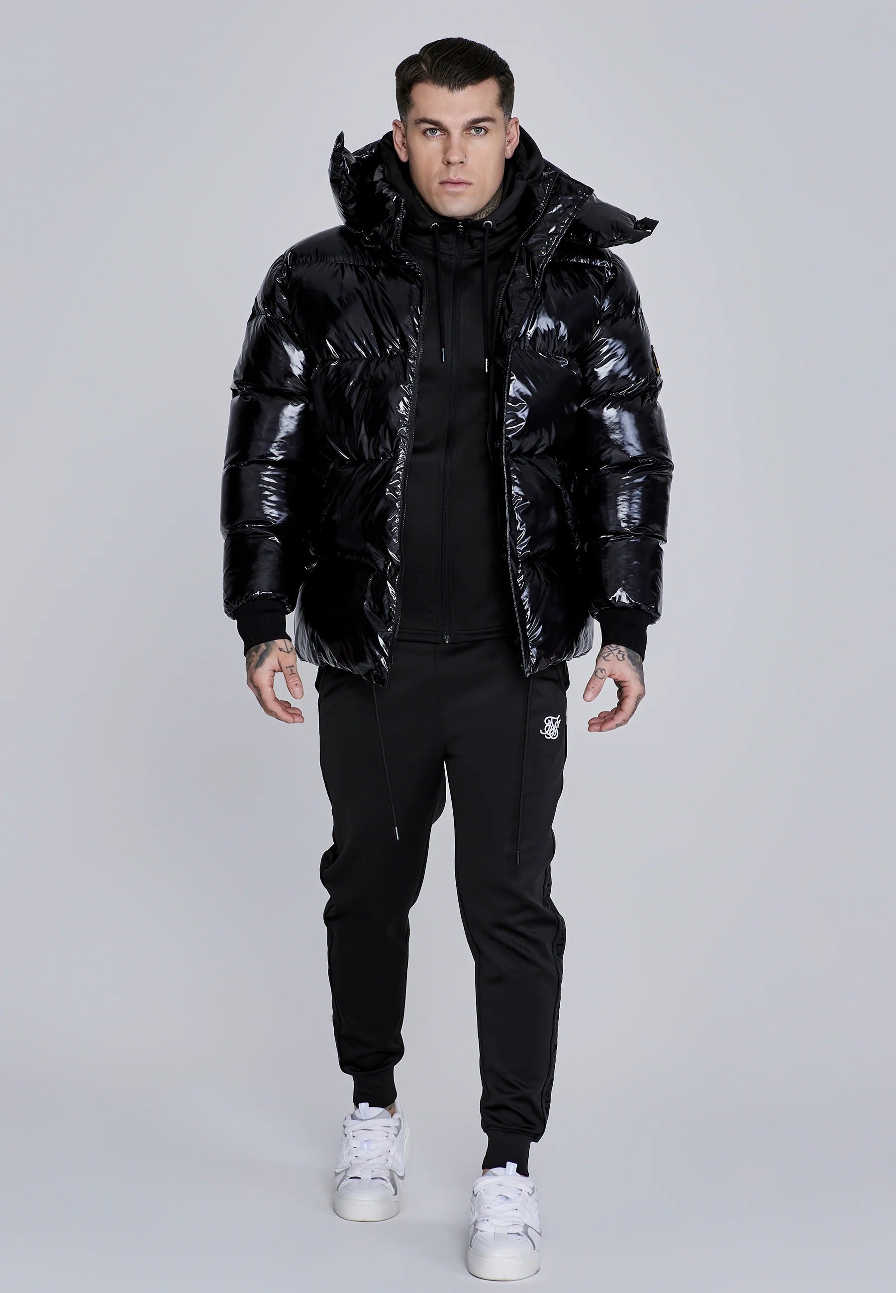 Giacca Puffer High Shine in nero