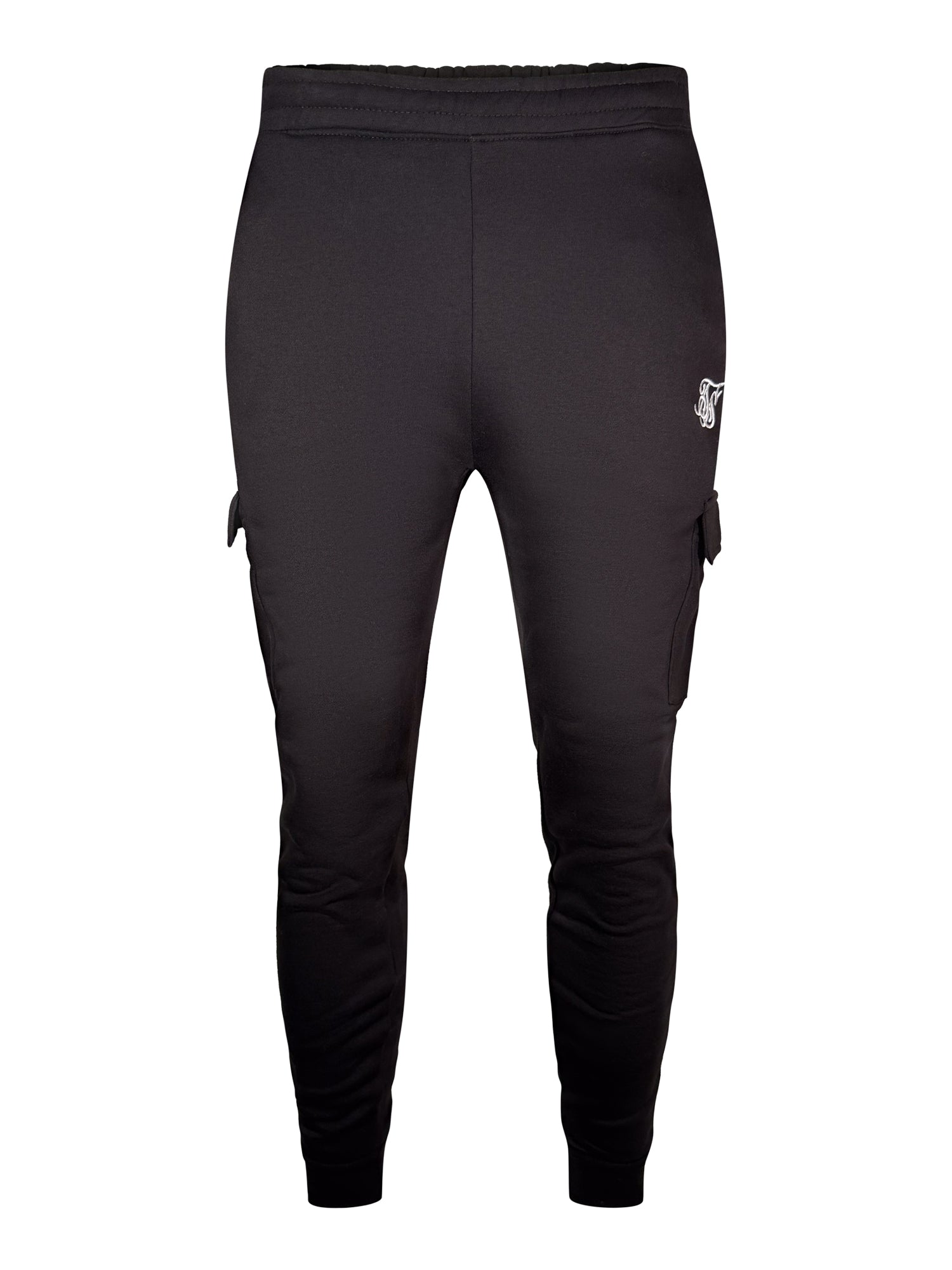 Joggers Cargo Essentials in nero Pantaloni SikSilk