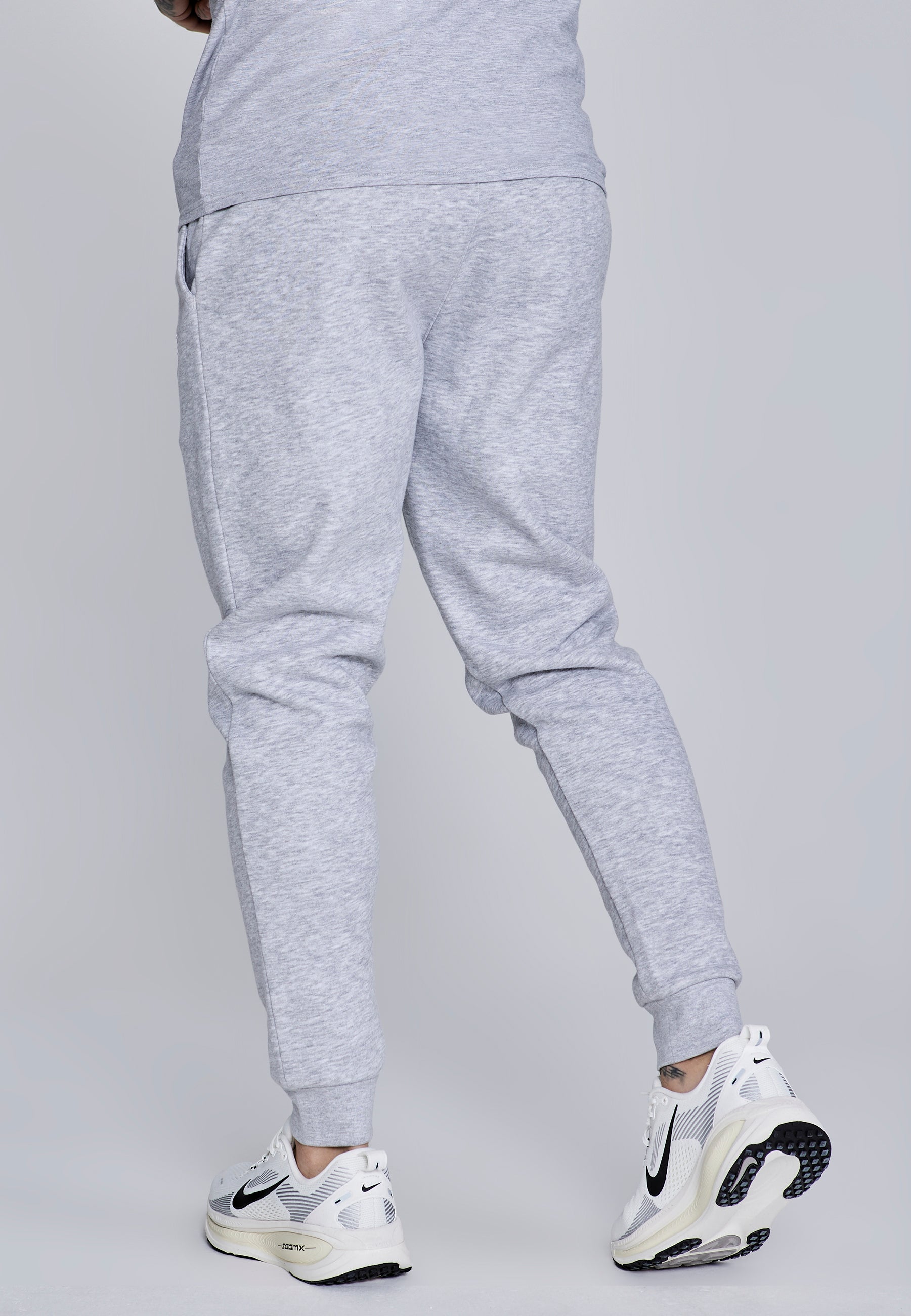 Joggers essenziali in marna grigia Pantaloni SikSilk
