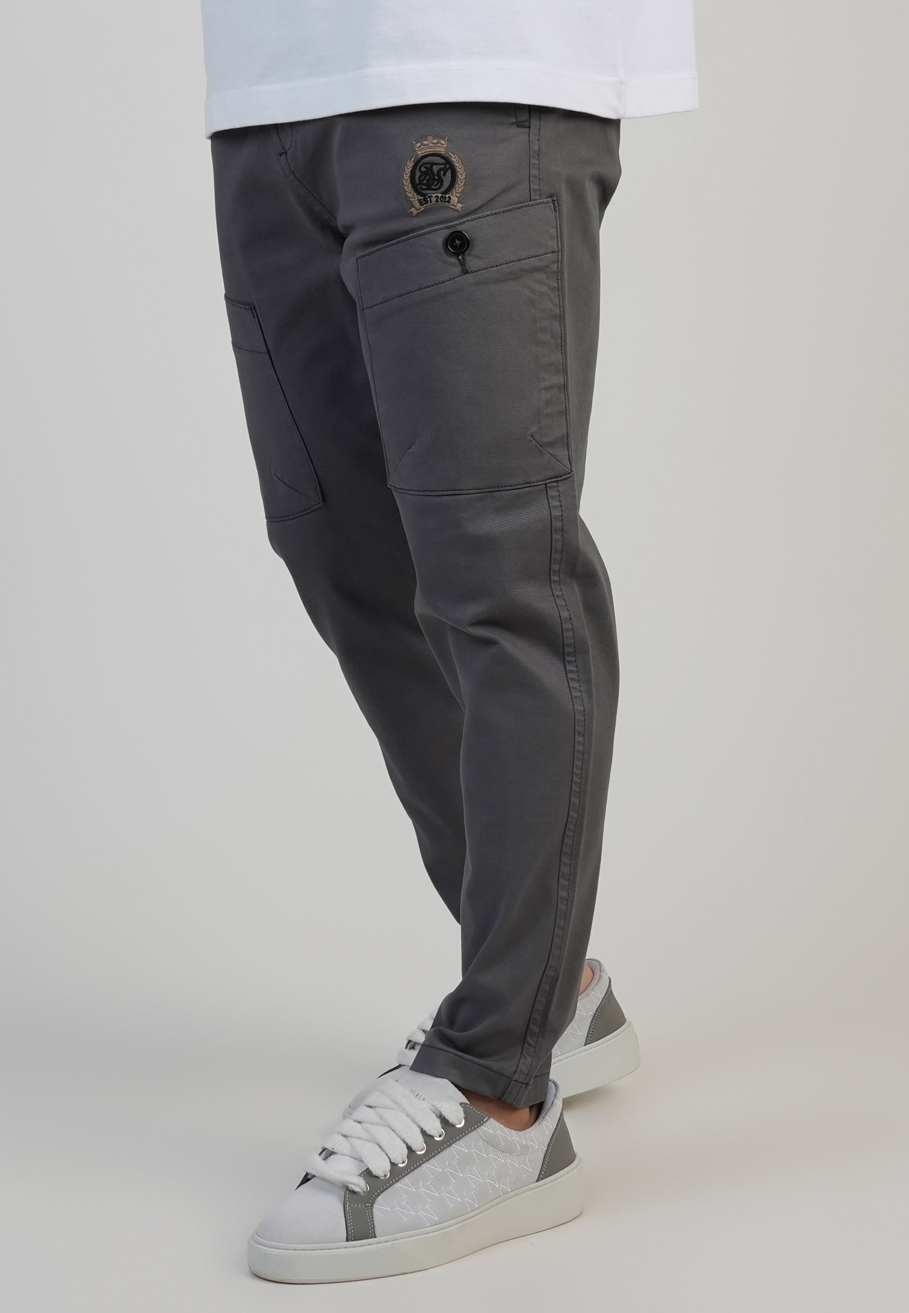 Pantaloni eleganti in grigio SikSilk