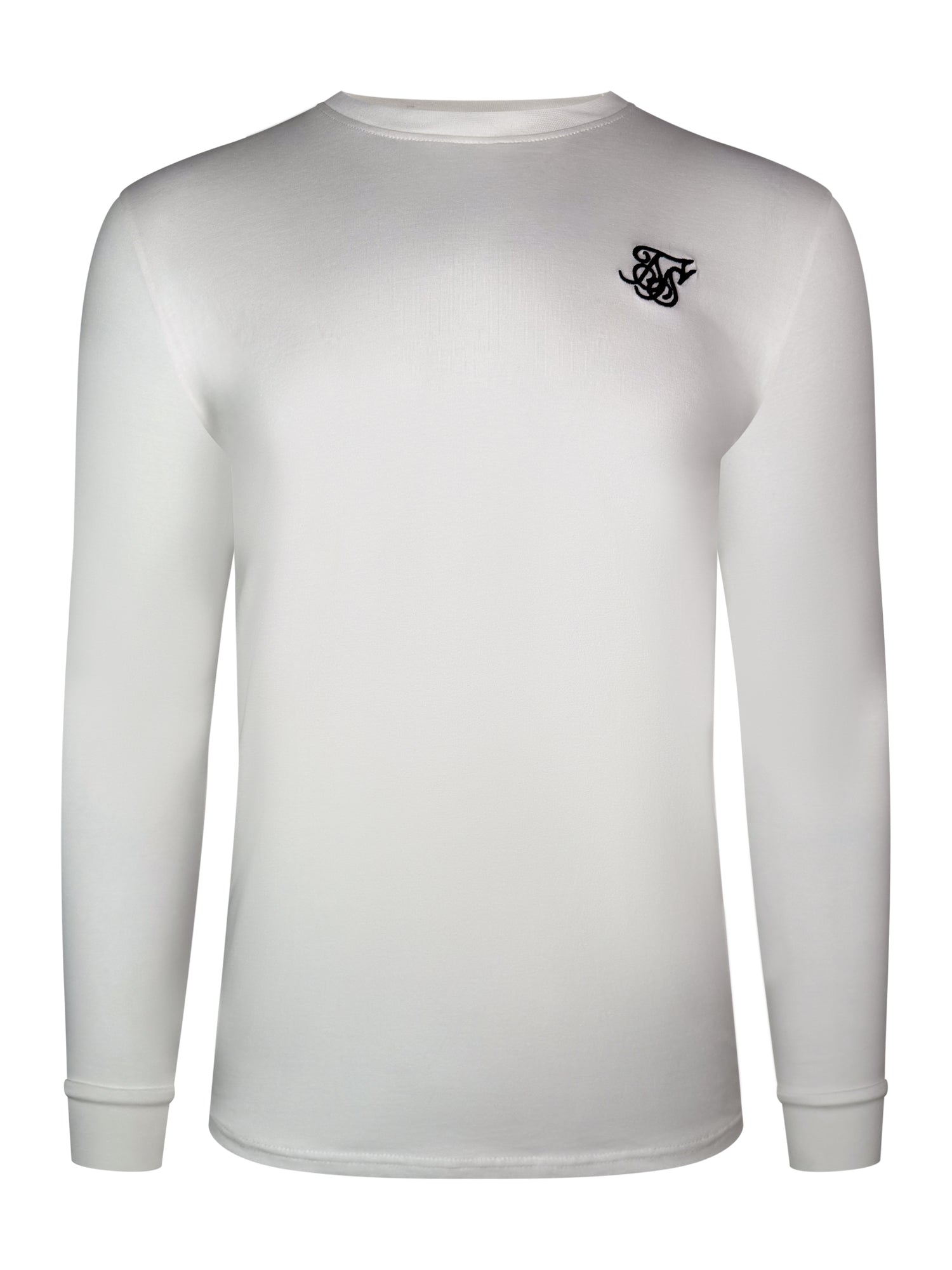 Maglietta Essentials a maniche lunghe in bianco Magliette SikSilk