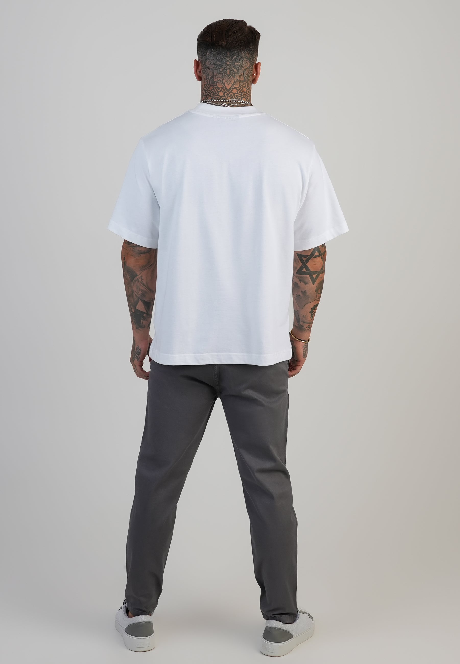 Maglietta oversize in bianco Magliette SikSilk