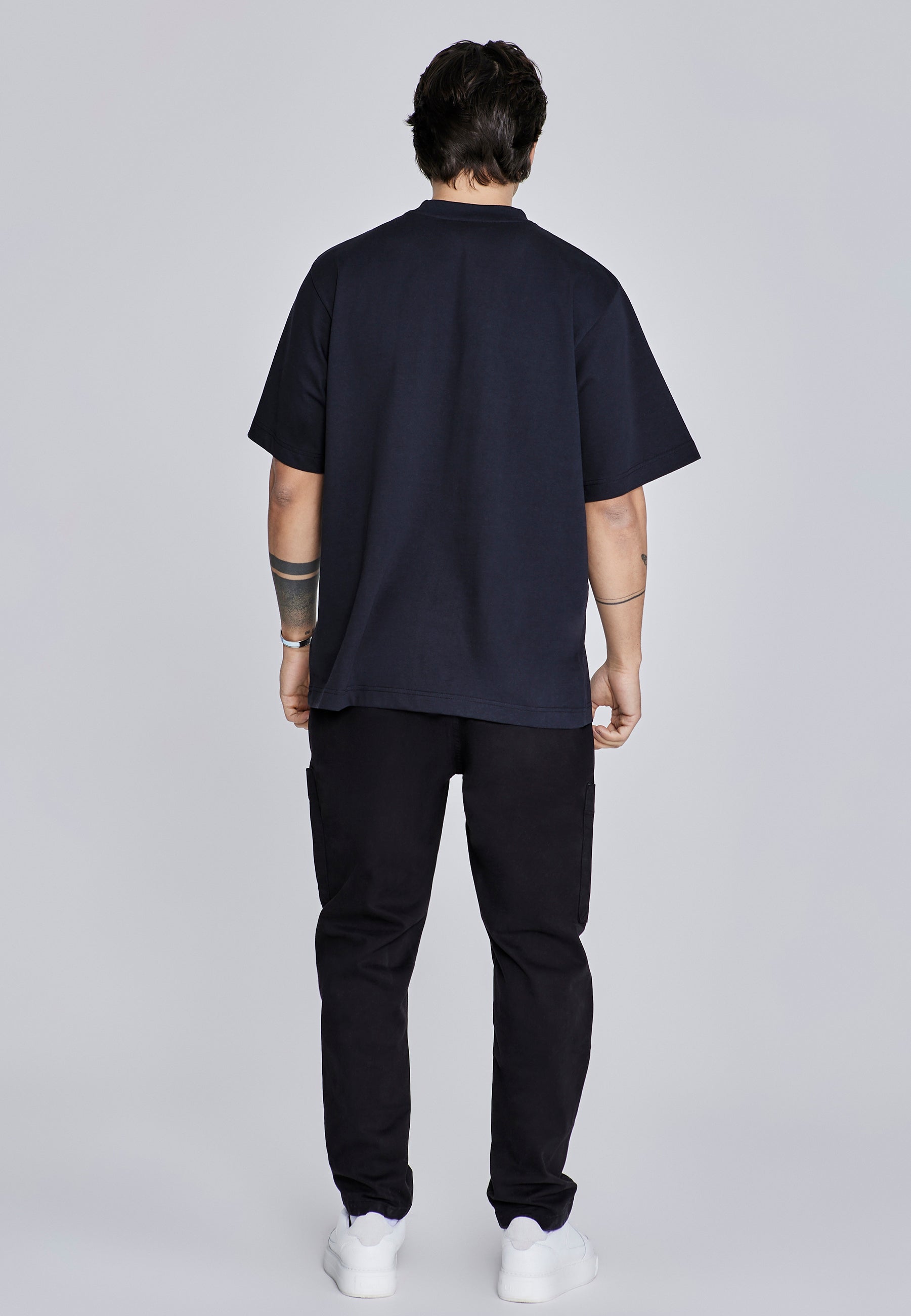 Maglietta oversize in nero Magliette SikSilk