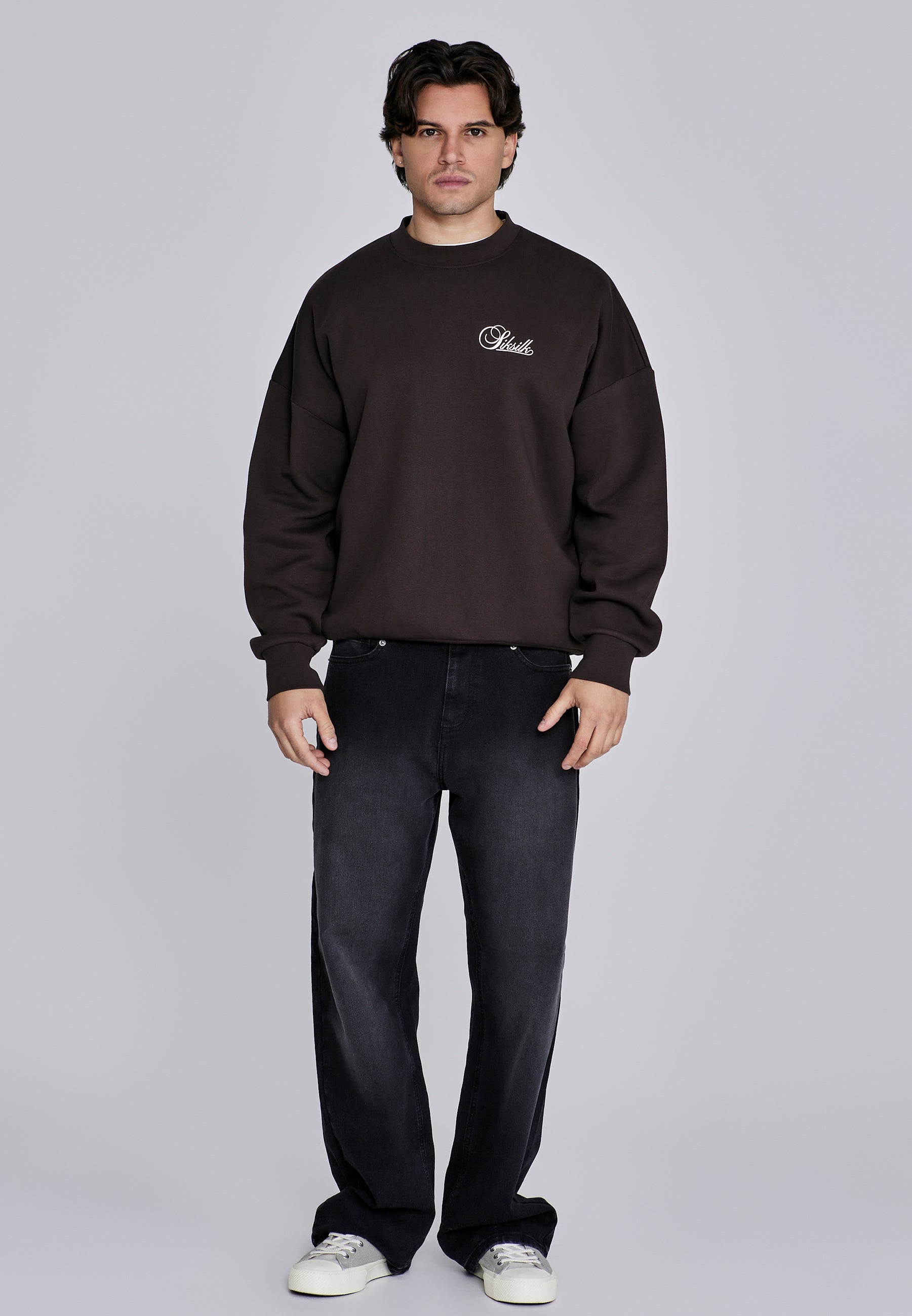 Maglione Essentials in marrone Felpe SikSilk