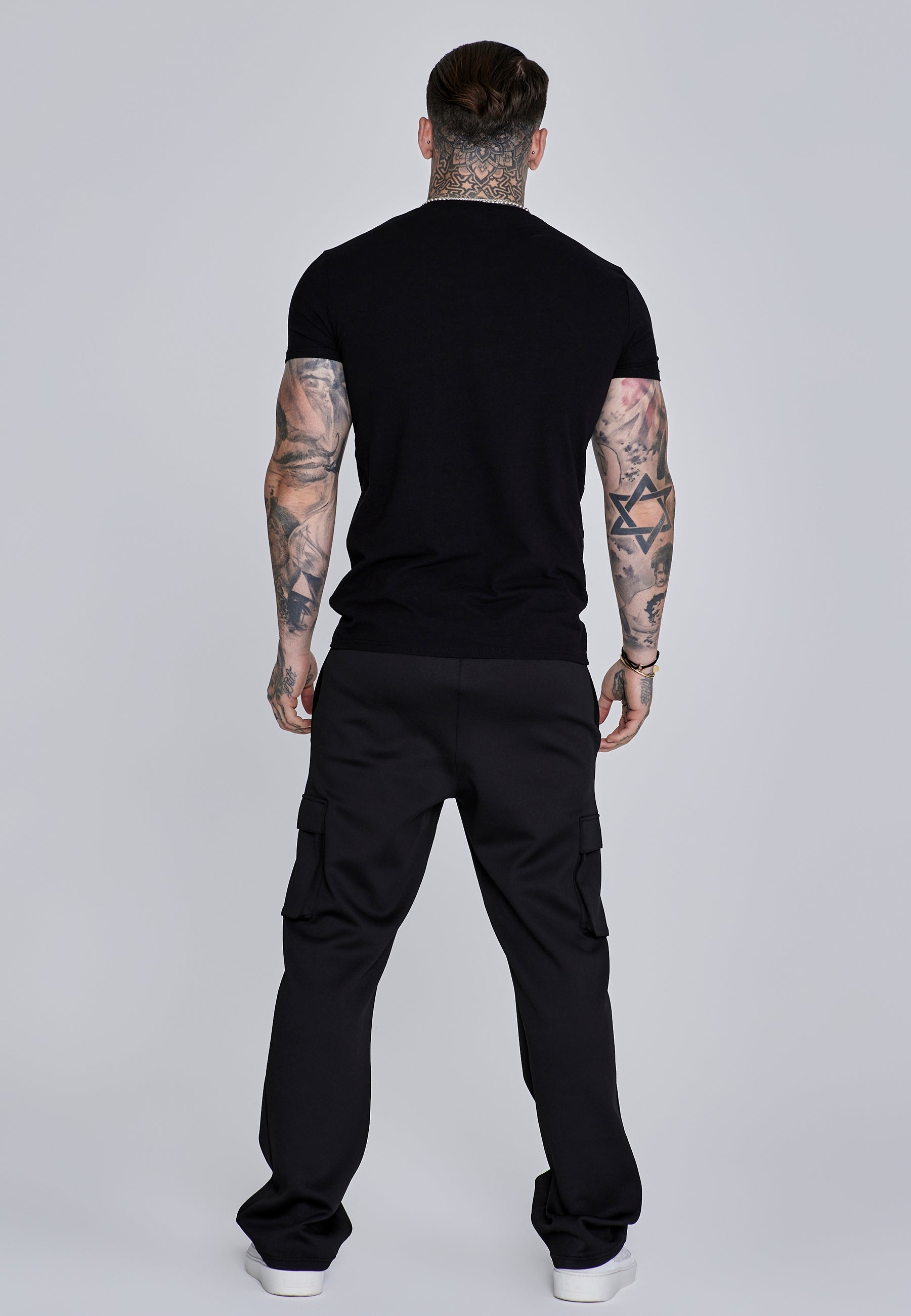 Maglietta Essentials in Nero Magliette SikSilk