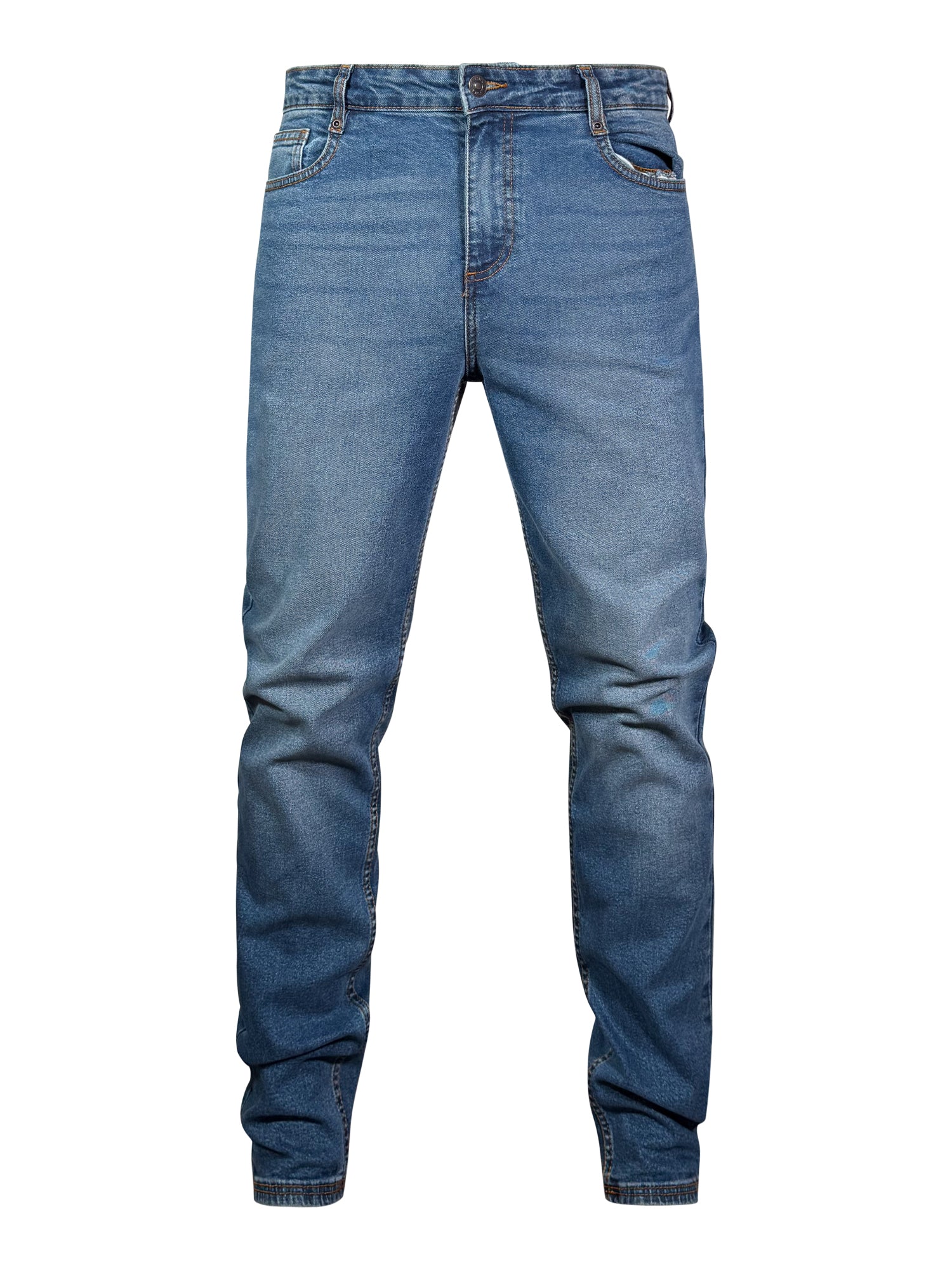 Jeans slim fit in blu medio lavato SikSilk