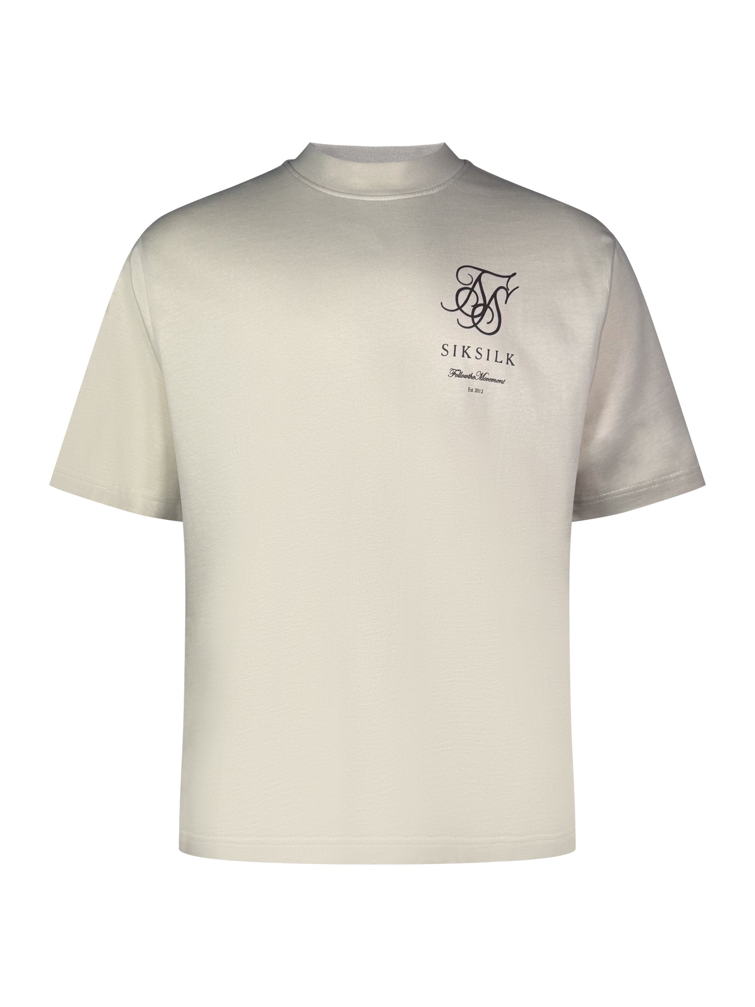 Maglietta con logo in ecru T-shirt SikSilk