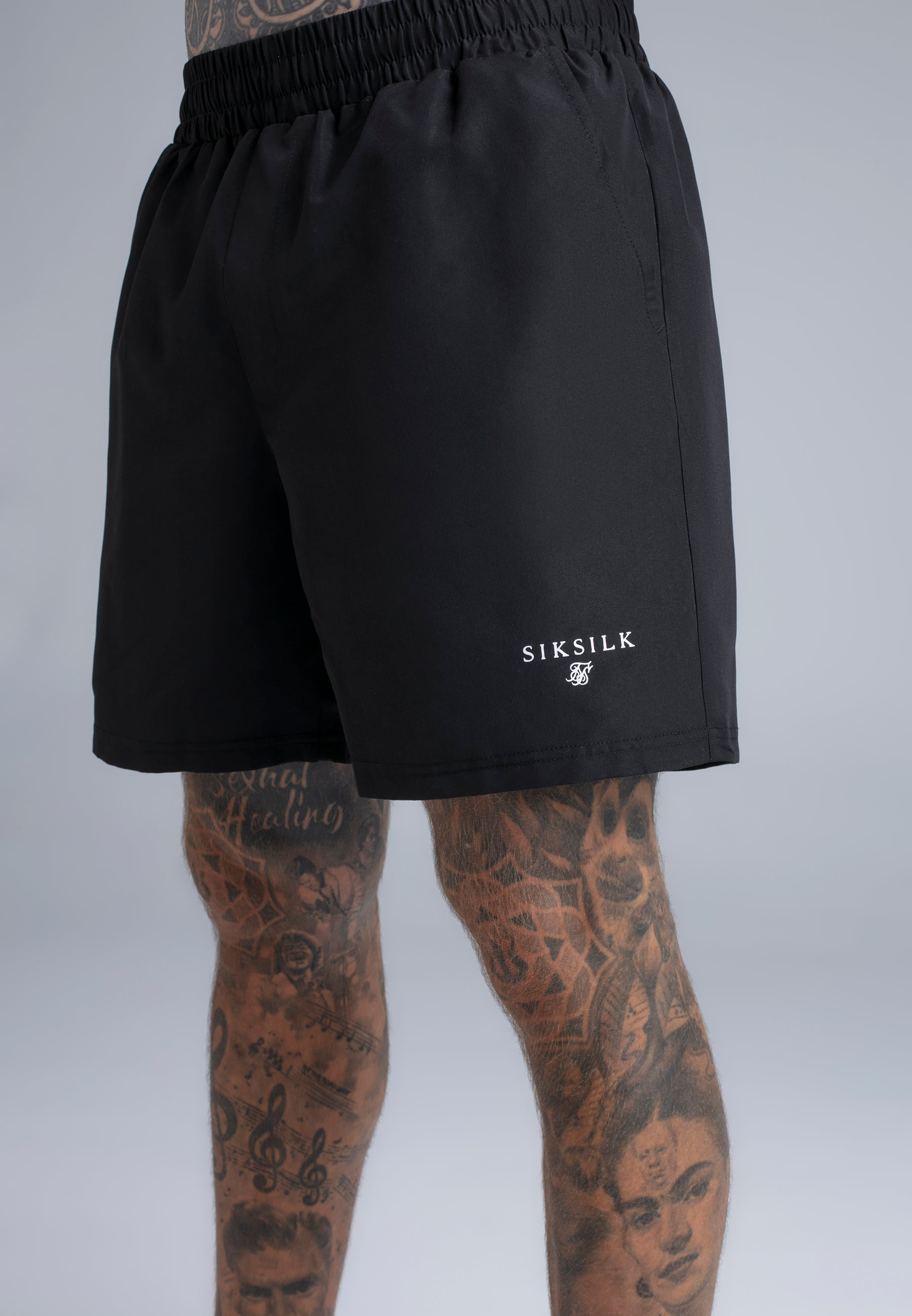 Pantaloncini da bagno in nero Pantaloncini da bagno SikSilk