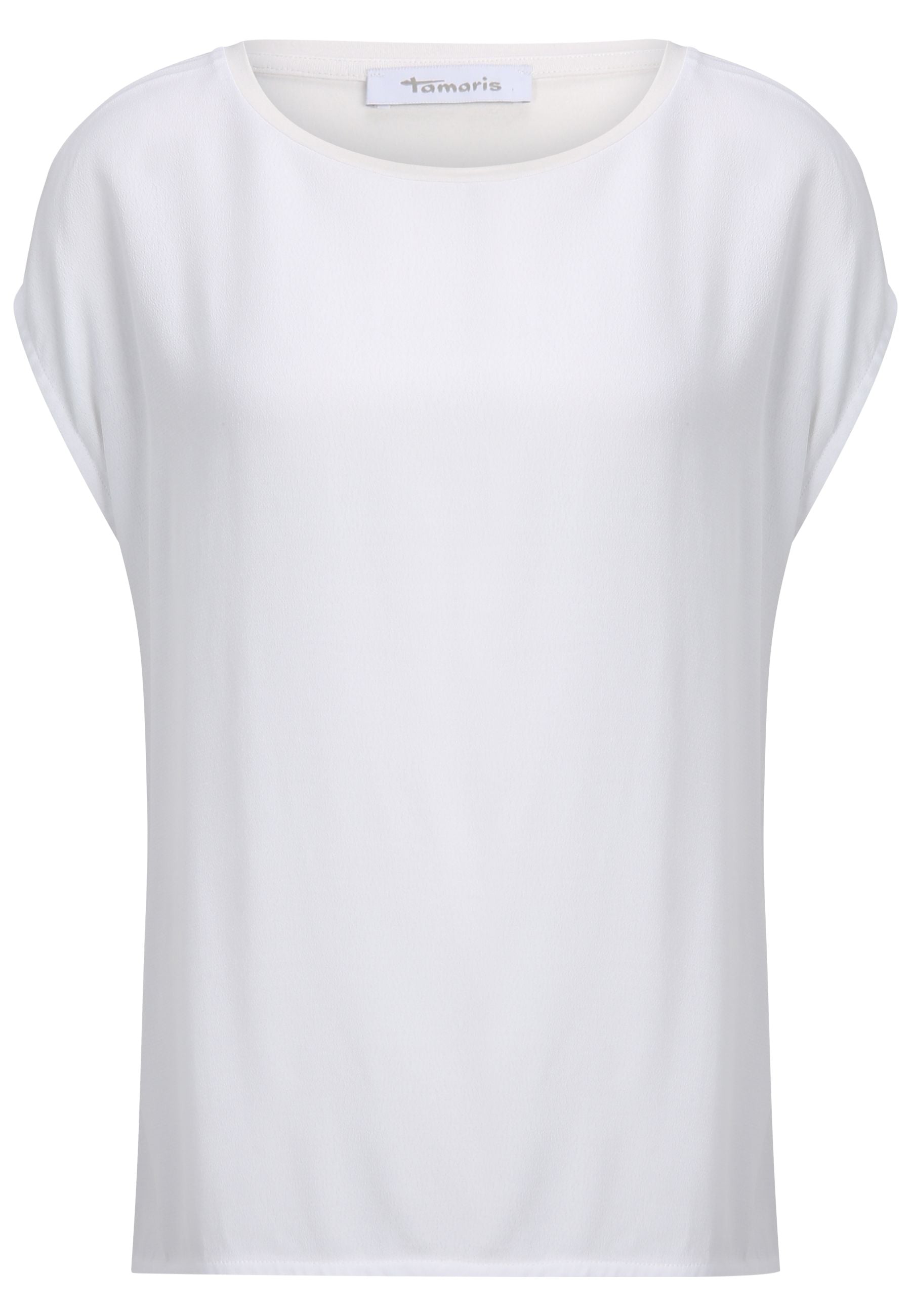 Albony in T-shirt bianche e brillanti Tamaris