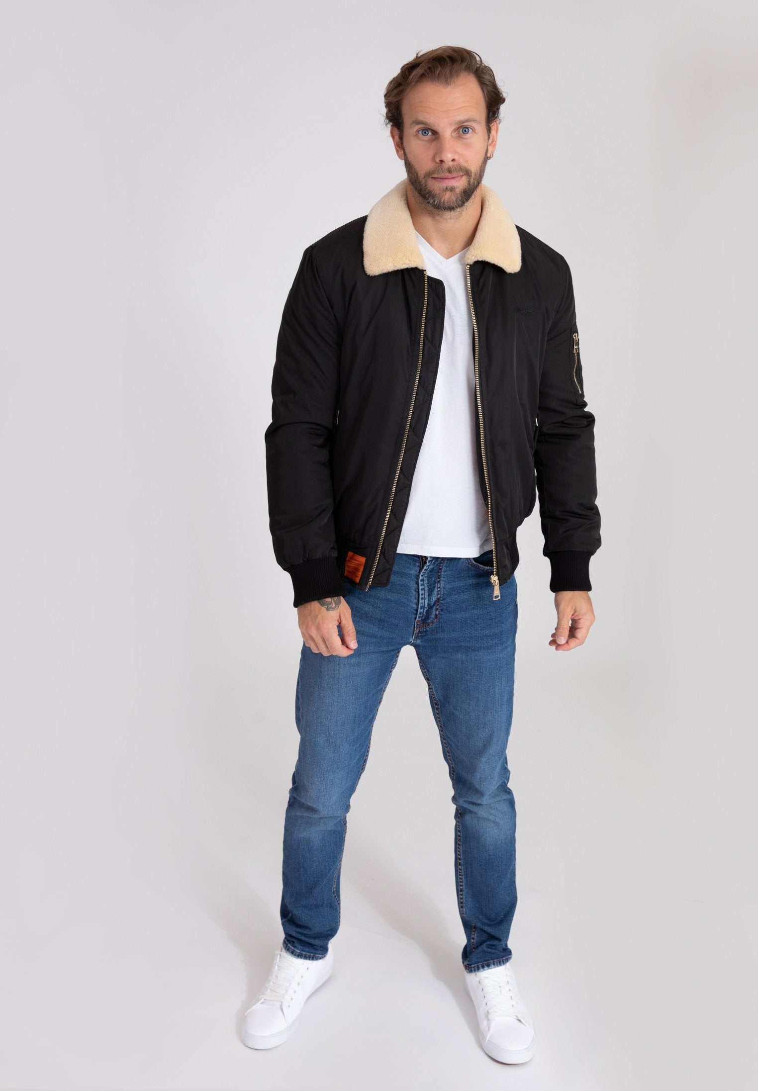 Giacca bomber Versmold M in Nero Giacche Bombers Original
