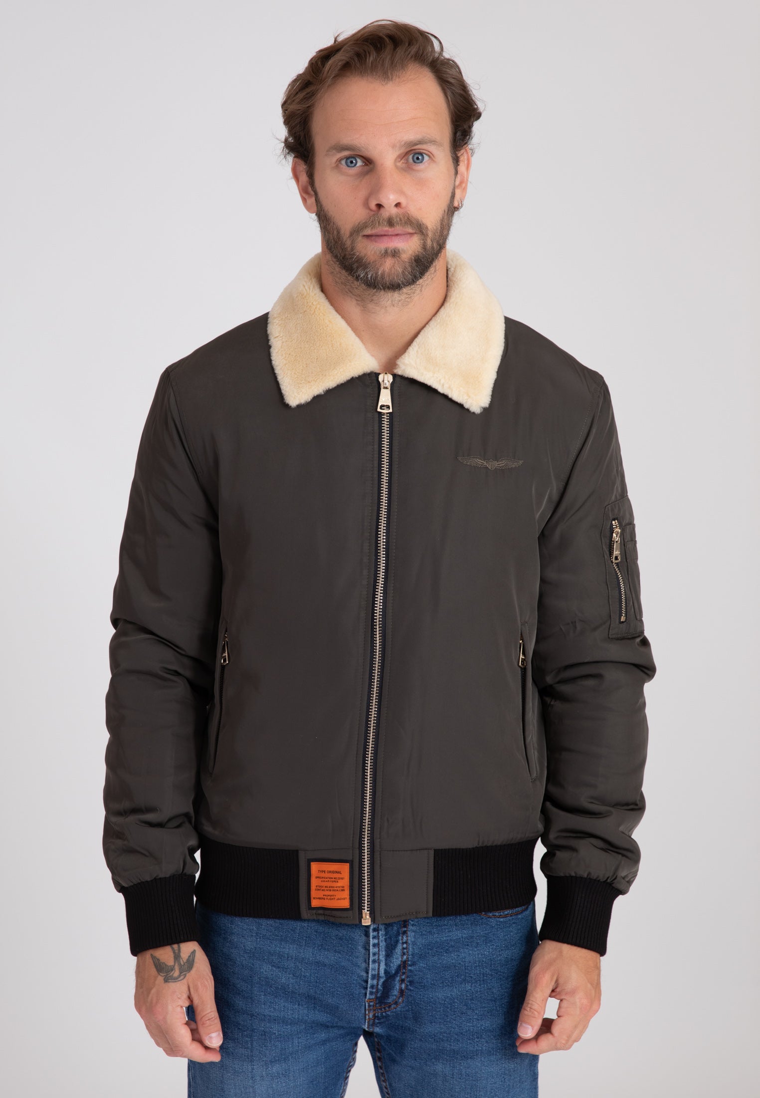 Giacca bomber Versmold M in D.Khaki Jackets Bombers Original