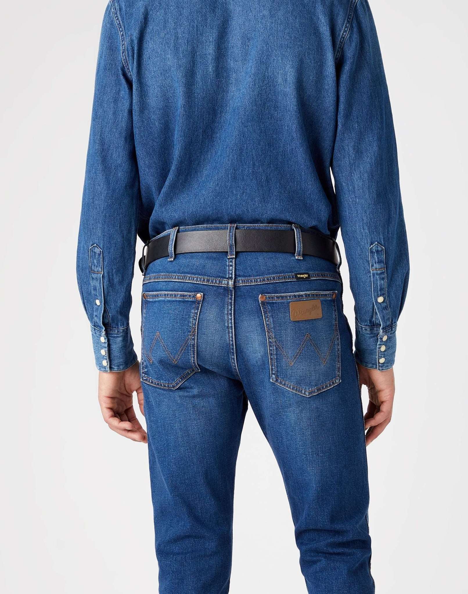 Cintura 2Sided in nero Belt Wrangler