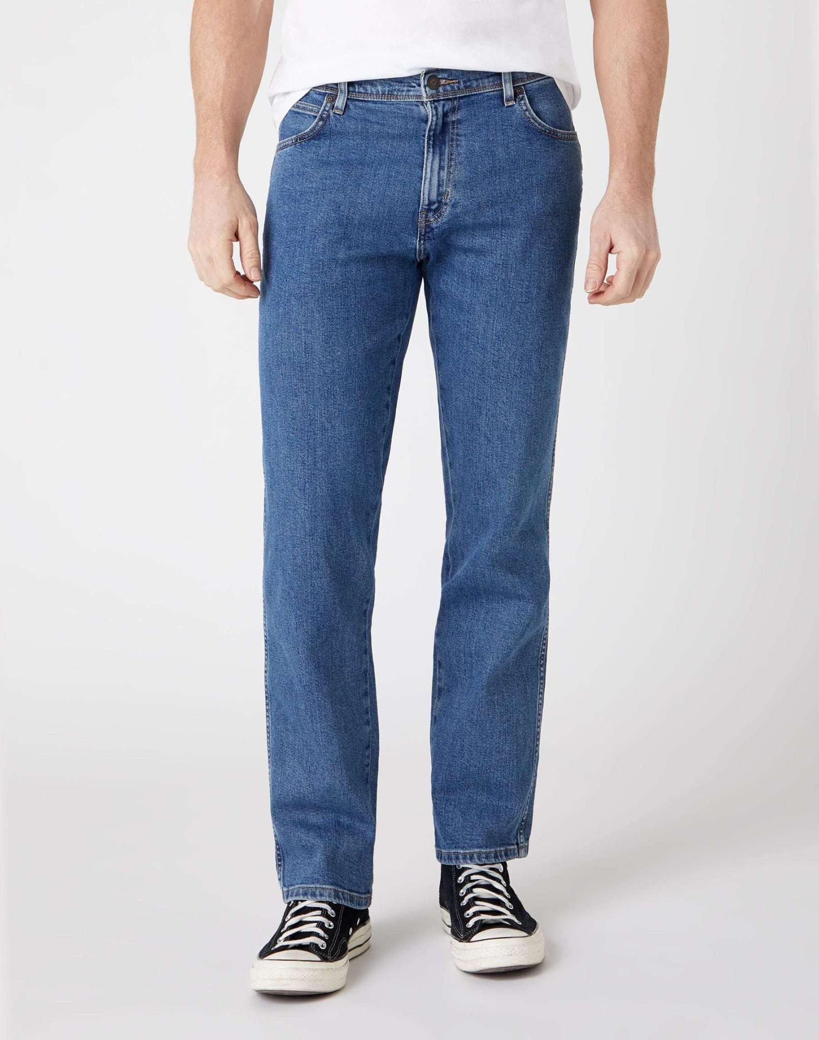 Jeans Wrangler Regular Fit Low Stretch in Stonewash