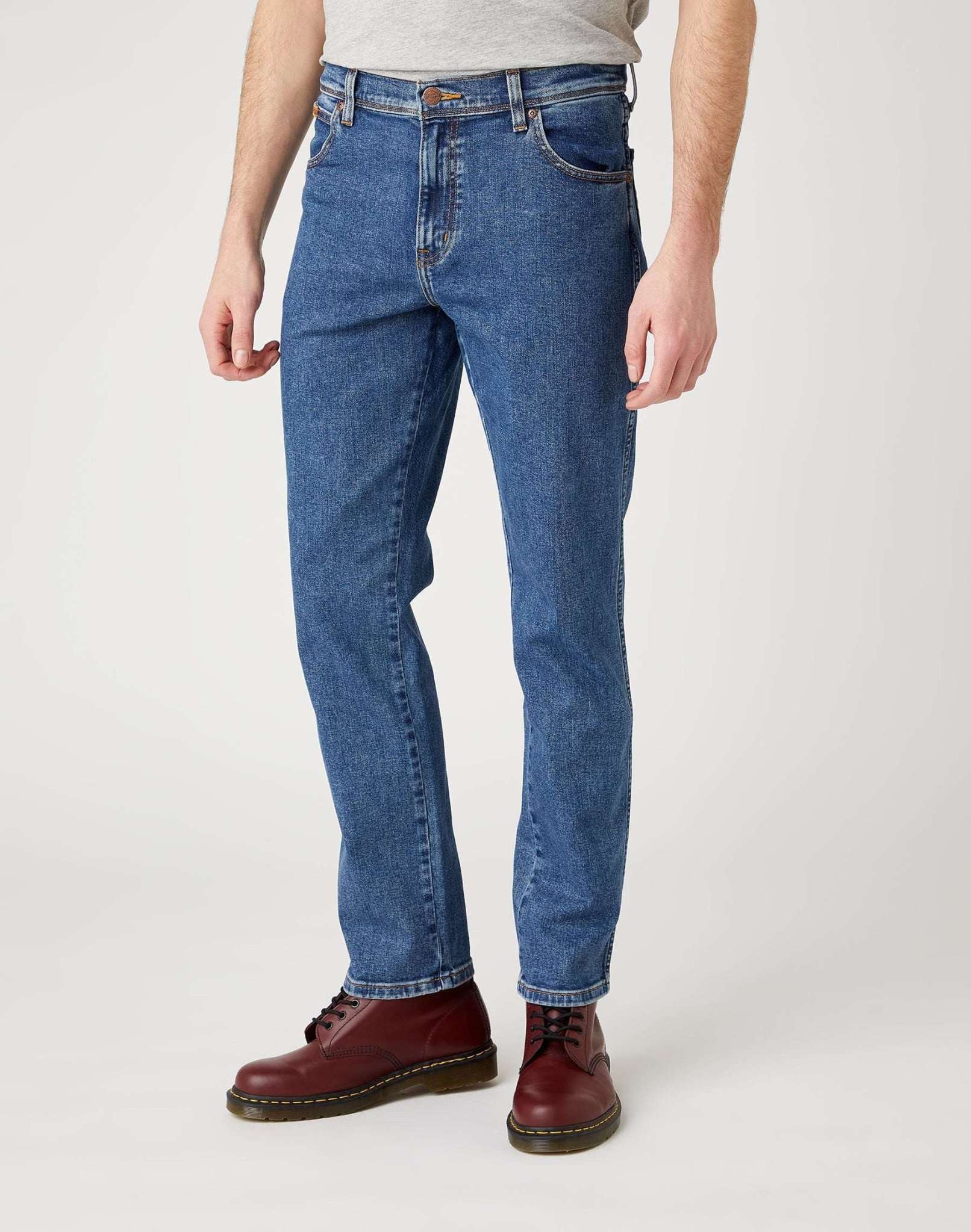 Jeans Texas Slim Medium Stretch in stonewash Wrangler