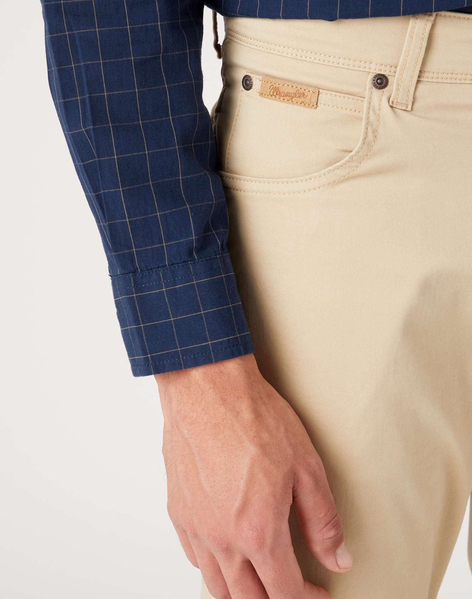 Pantaloni Texas Slim Medium Stretch in Safari Wrangler