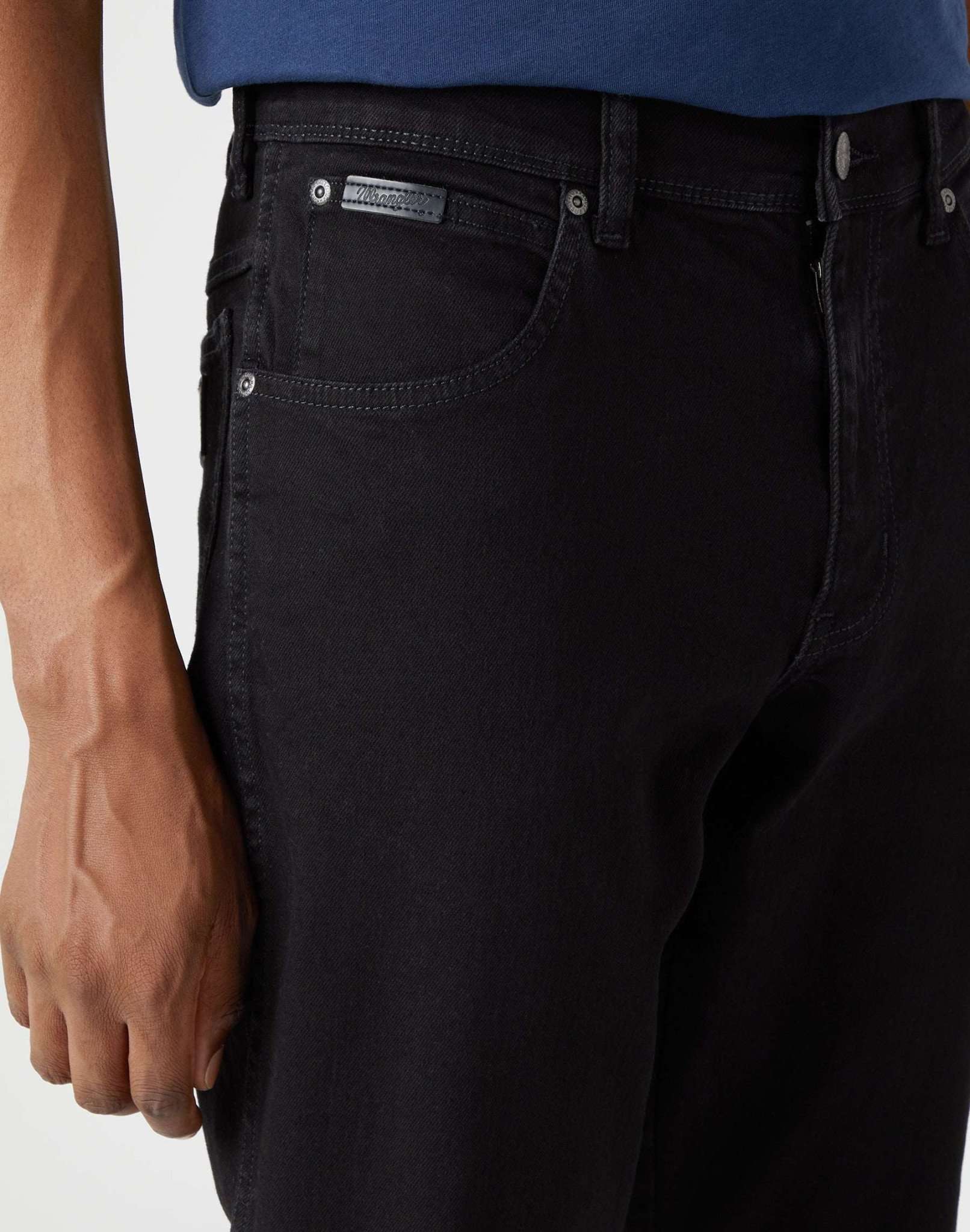 Jeans Texas Slim High Stretch in Nero Valley Wrangler