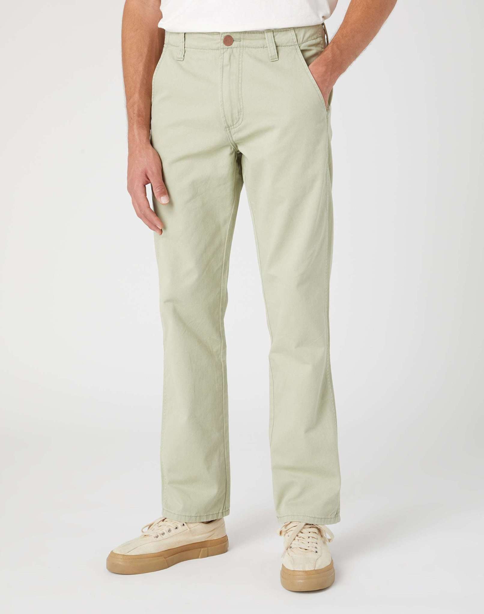 Pantaloni Casey Jones Chino in Tea Leaf Wrangler