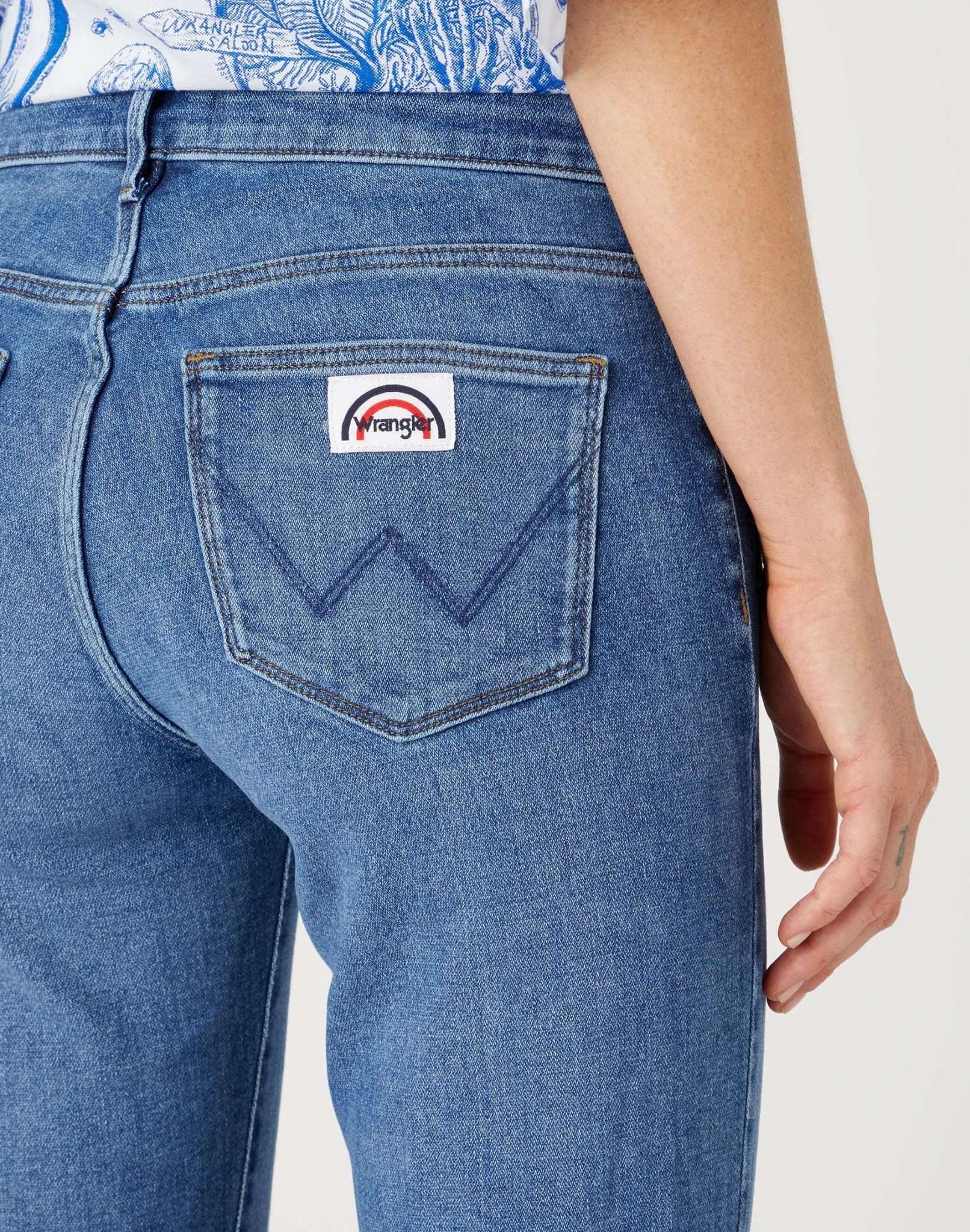 Jeans Flare in Raven Wrangler