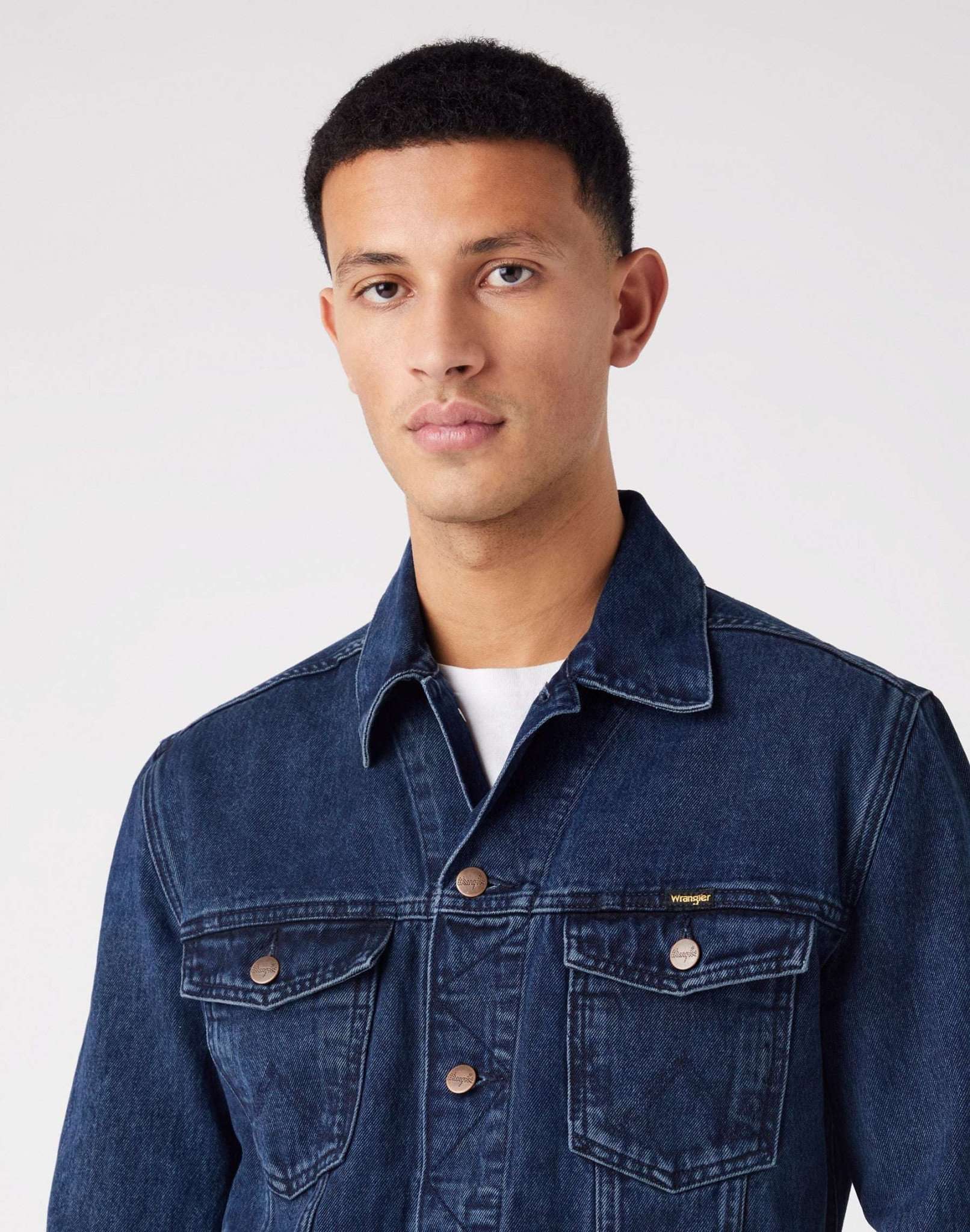 Giacca Authentic in blu carbone Stone Jackets Wrangler