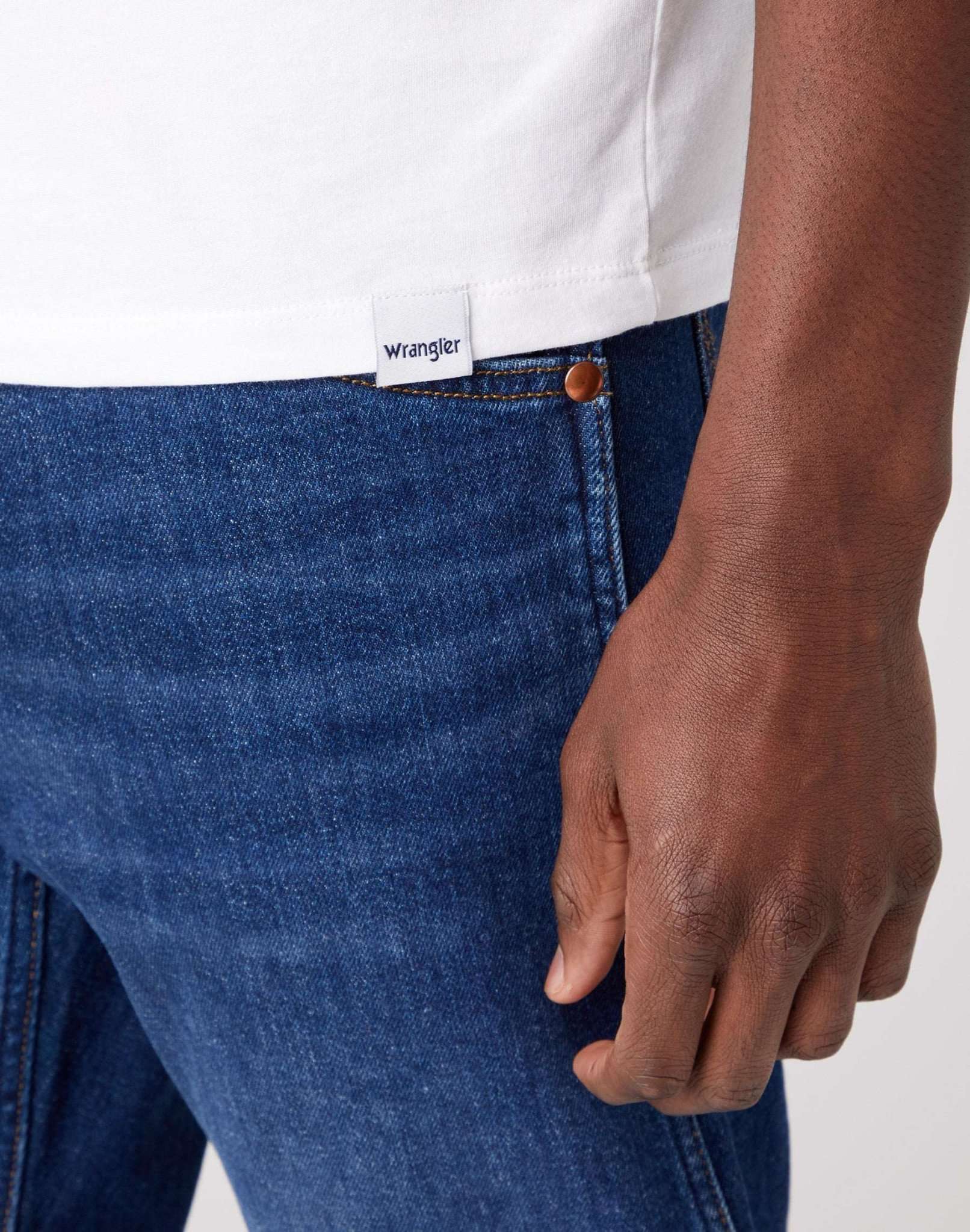 2 Pack Tee in Bianco/Bianco Magliette Wrangler