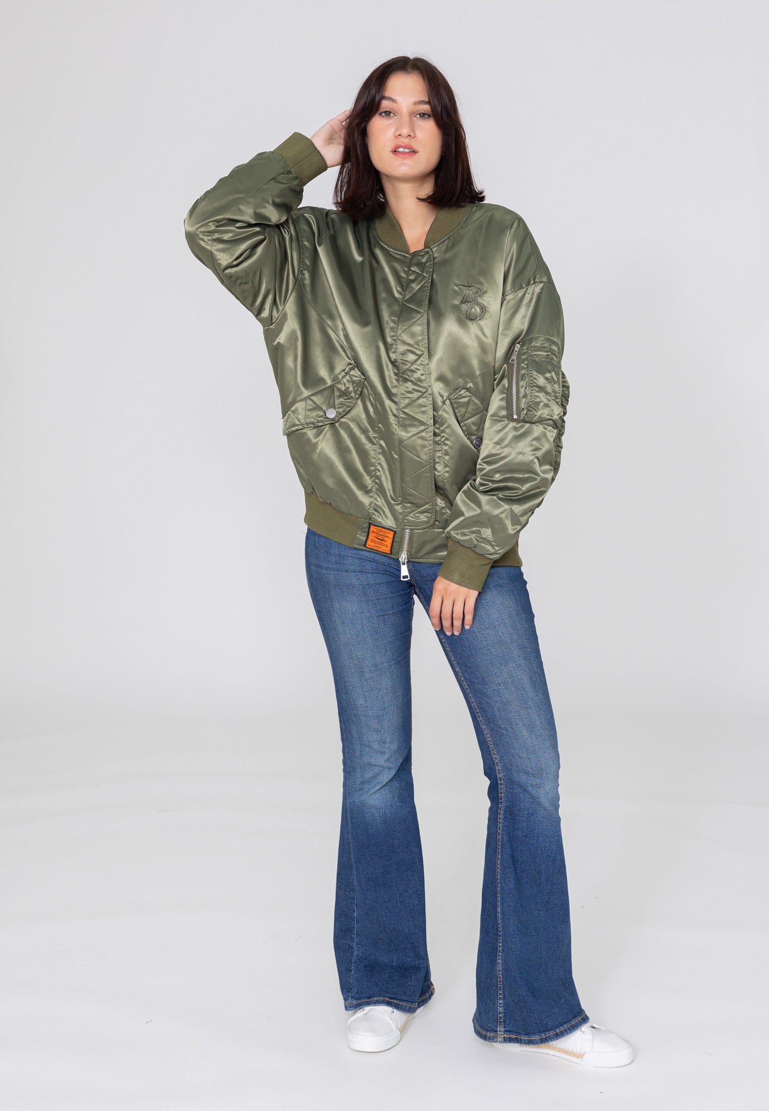 Giacca bomber Wavy U in kaki Giacche Bombers Original