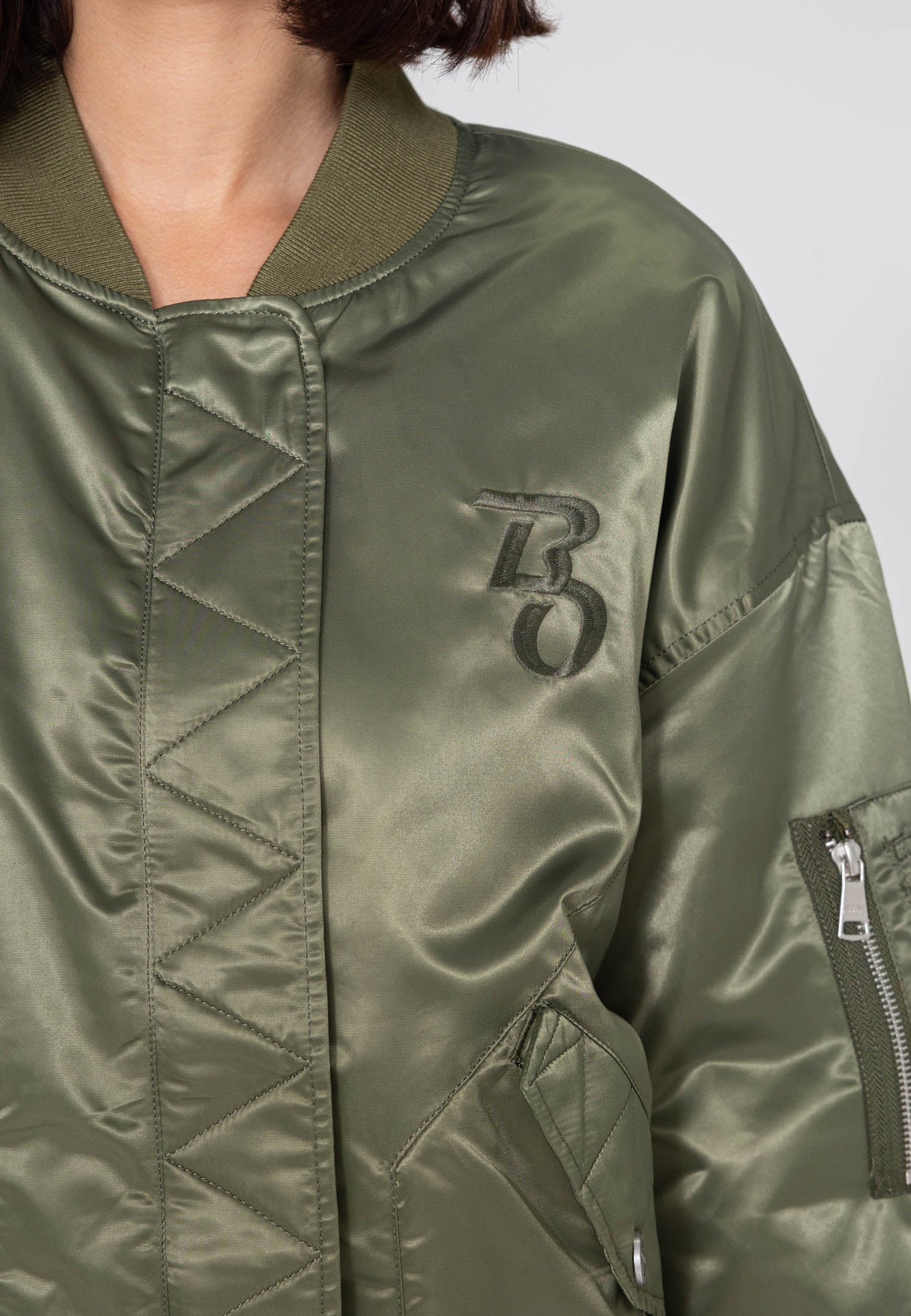 Giacca bomber Wavy U in kaki Giacche Bombers Original
